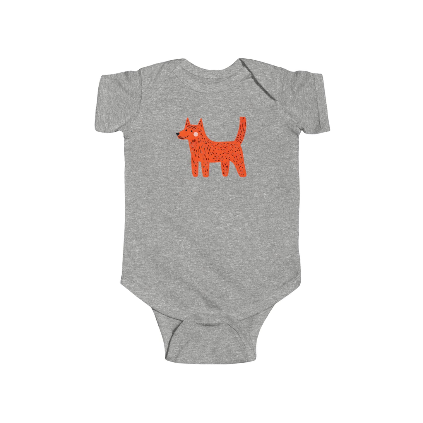 Cute Dog Graphic Infant Bodysuit - Playful Outfit for Babies