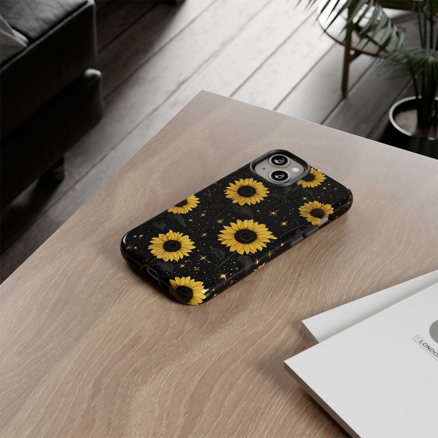 Sunflower Galaxy Tough Case - Durable Phone Cover with Floral Design