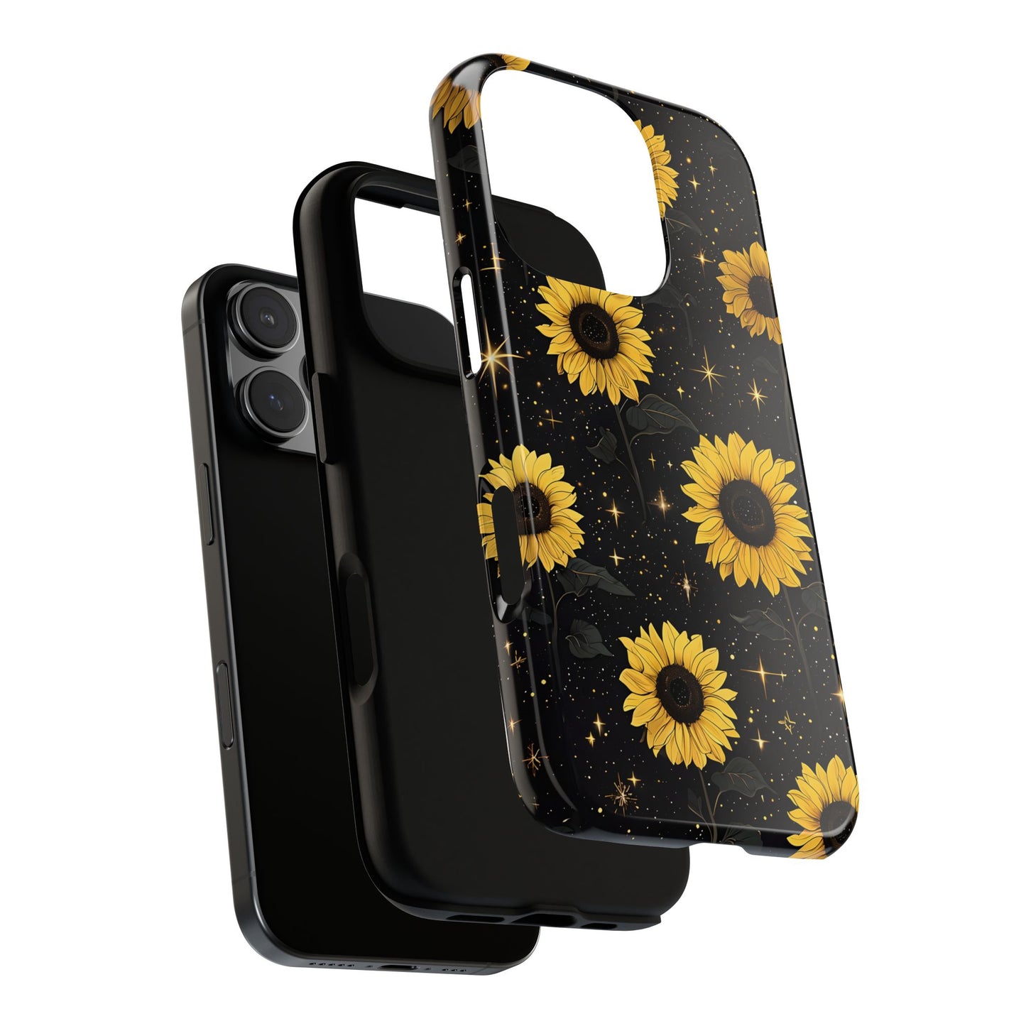 Sunflower Galaxy Tough Case - Durable Phone Cover with Floral Design
