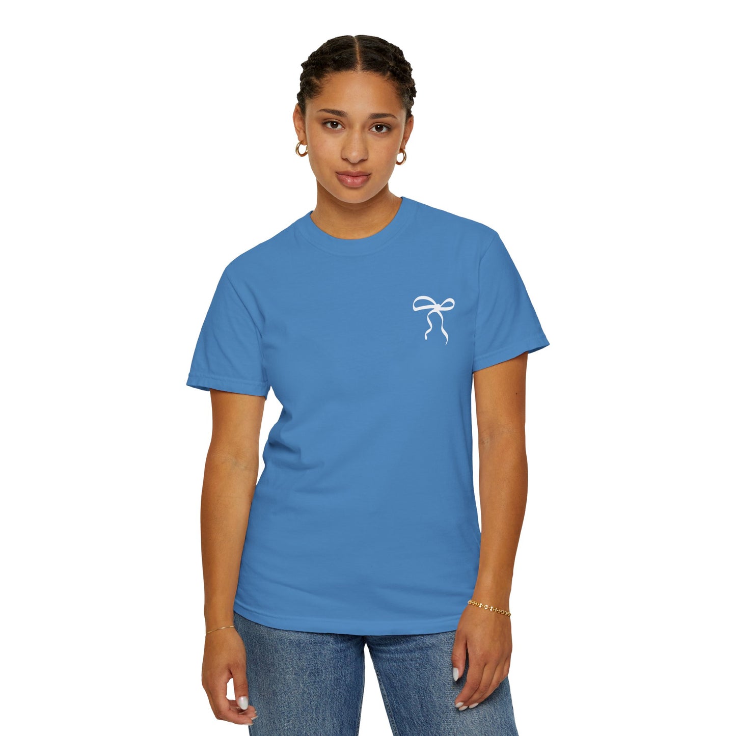 Inspirational T-Shirt with Bow Design – "But God"