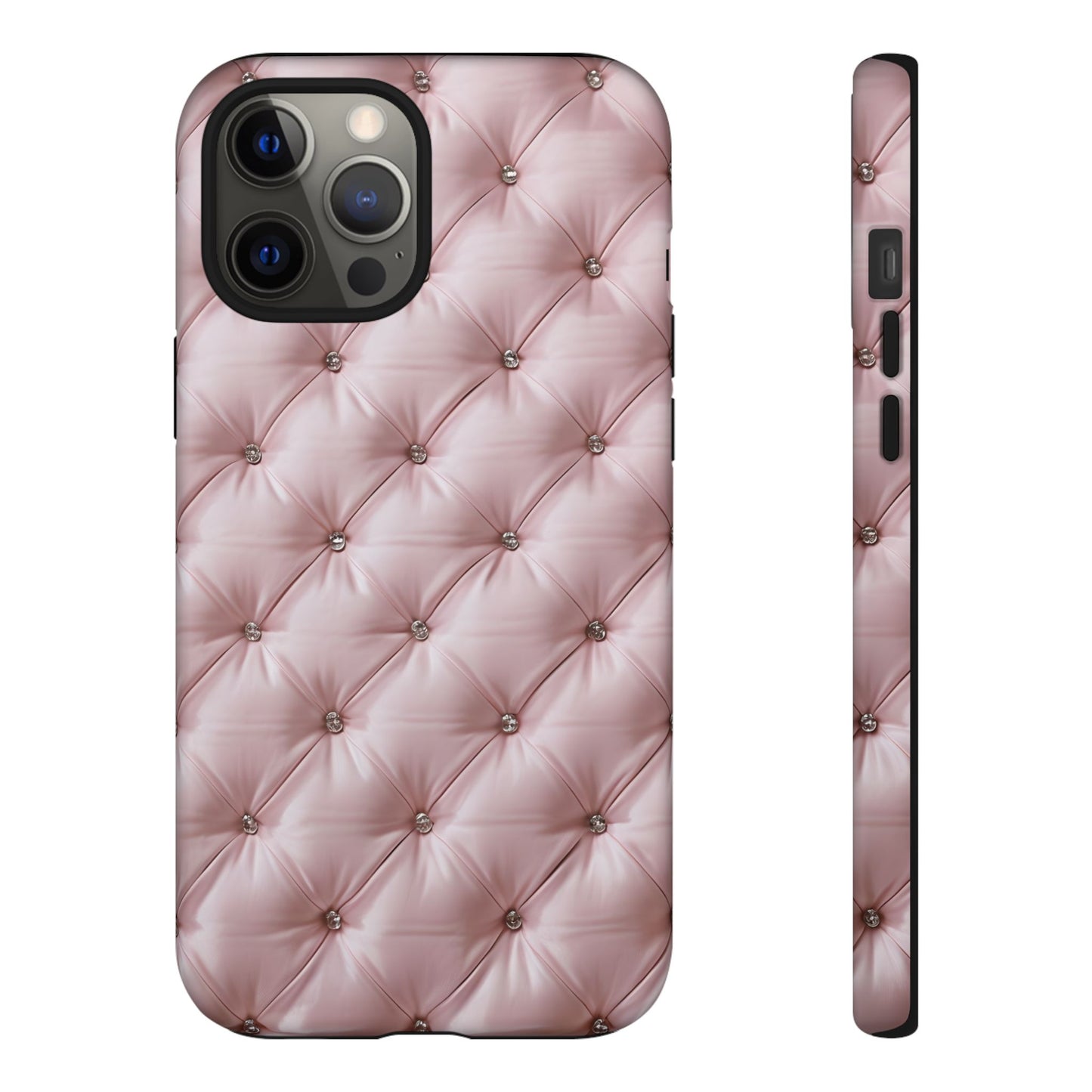 Luxury Pink Quilted Phone Case - Tough Cases for Stylish Protection