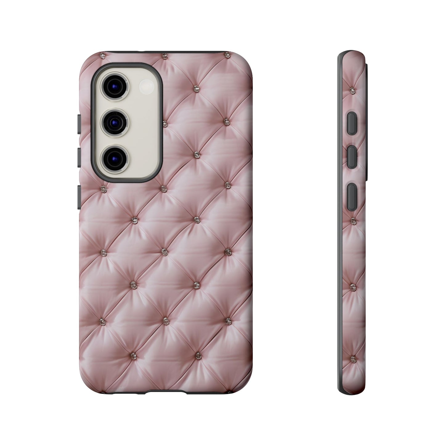 Luxury Pink Quilted Phone Case - Tough Cases for Stylish Protection