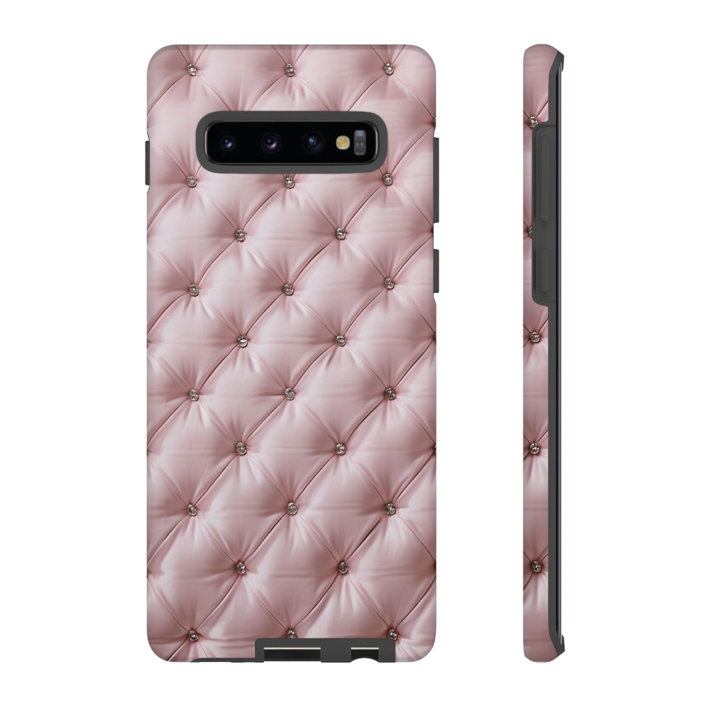 Luxury Pink Quilted Phone Case - Tough Cases for Stylish Protection