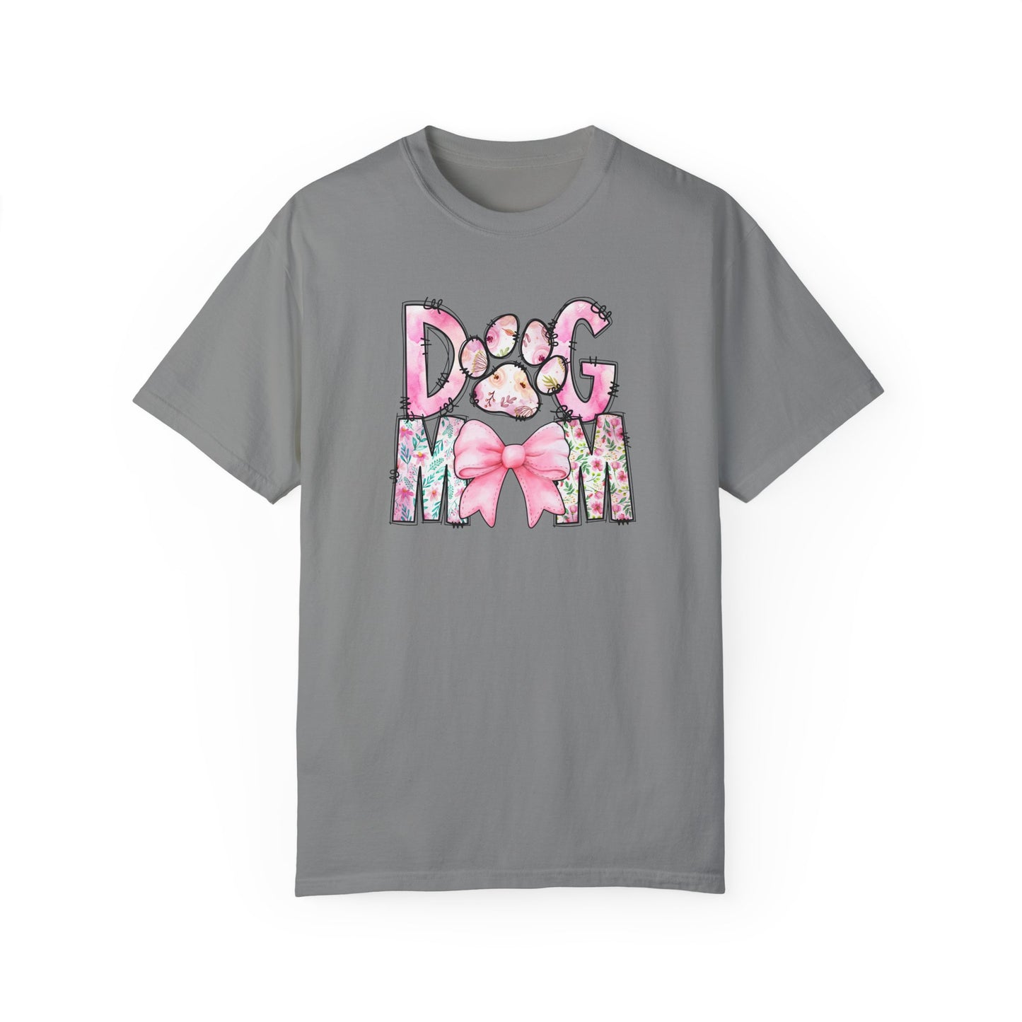 Cute Dog Mom T-Shirt | Garment-Dyed Unisex Tee for Dog Lovers