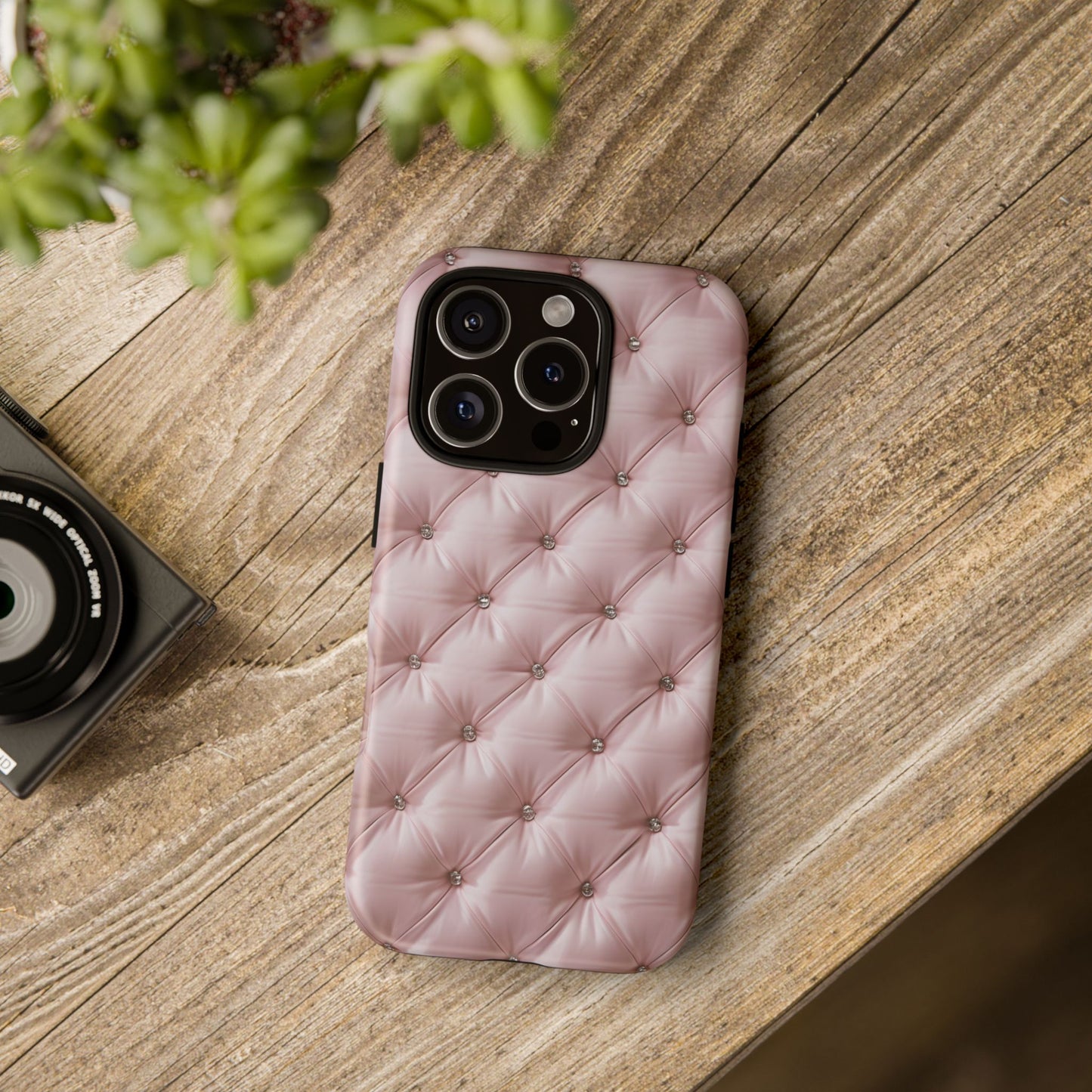 Luxury Pink Quilted Phone Case - Tough Cases for Stylish Protection
