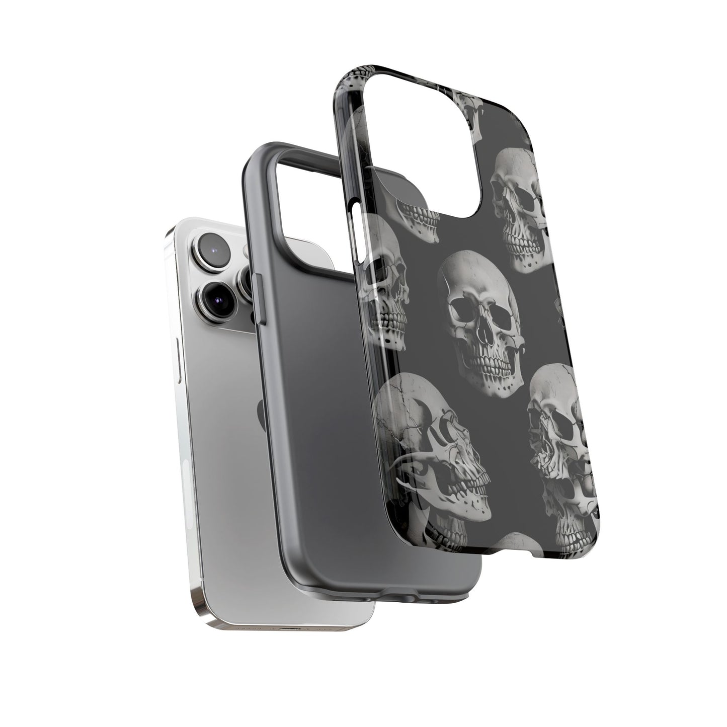 Skull Print Phone Case - Tough Cases for Bold Style