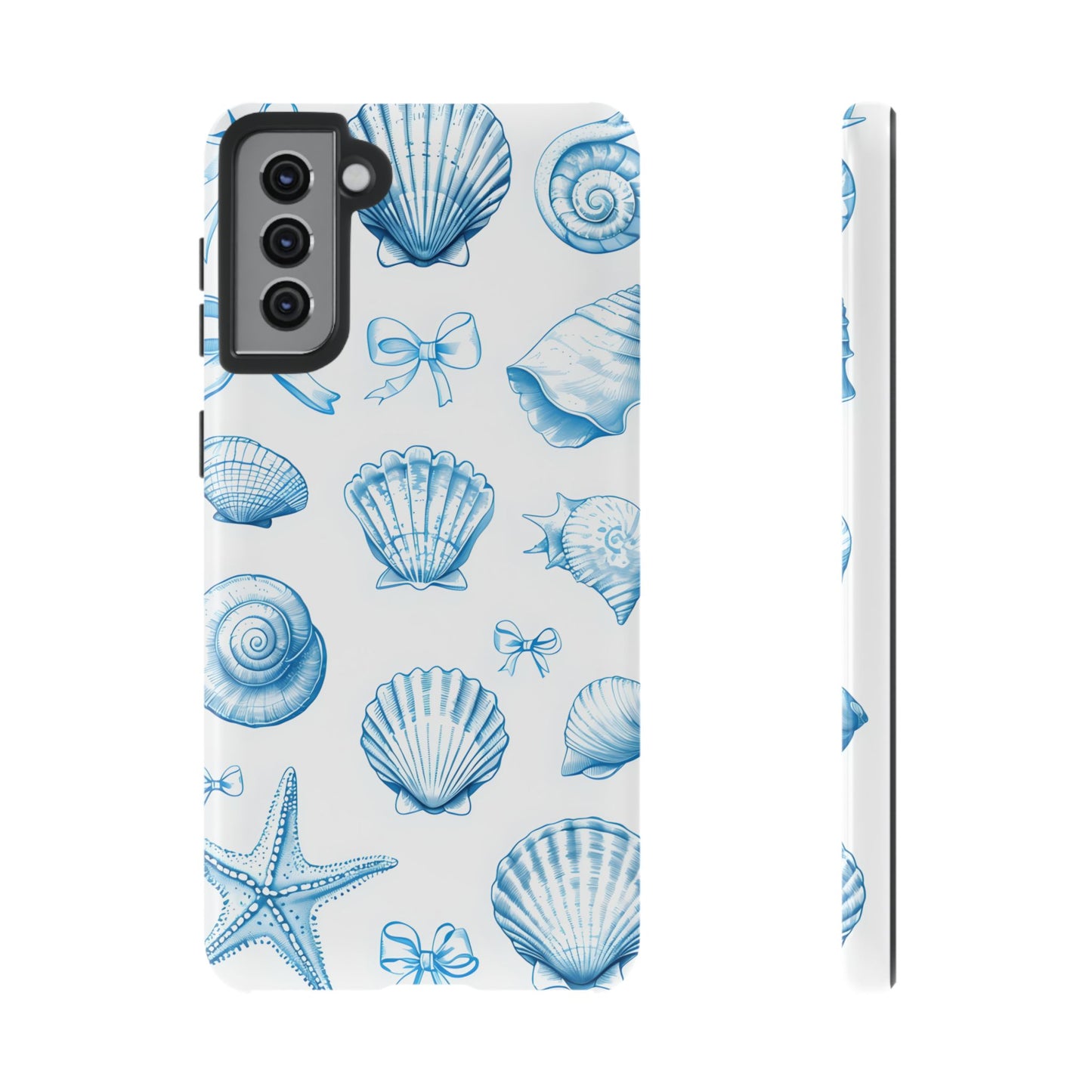 Coquette-Coastal Ocean-Themed Phone Case - Seashell and Starfish Design