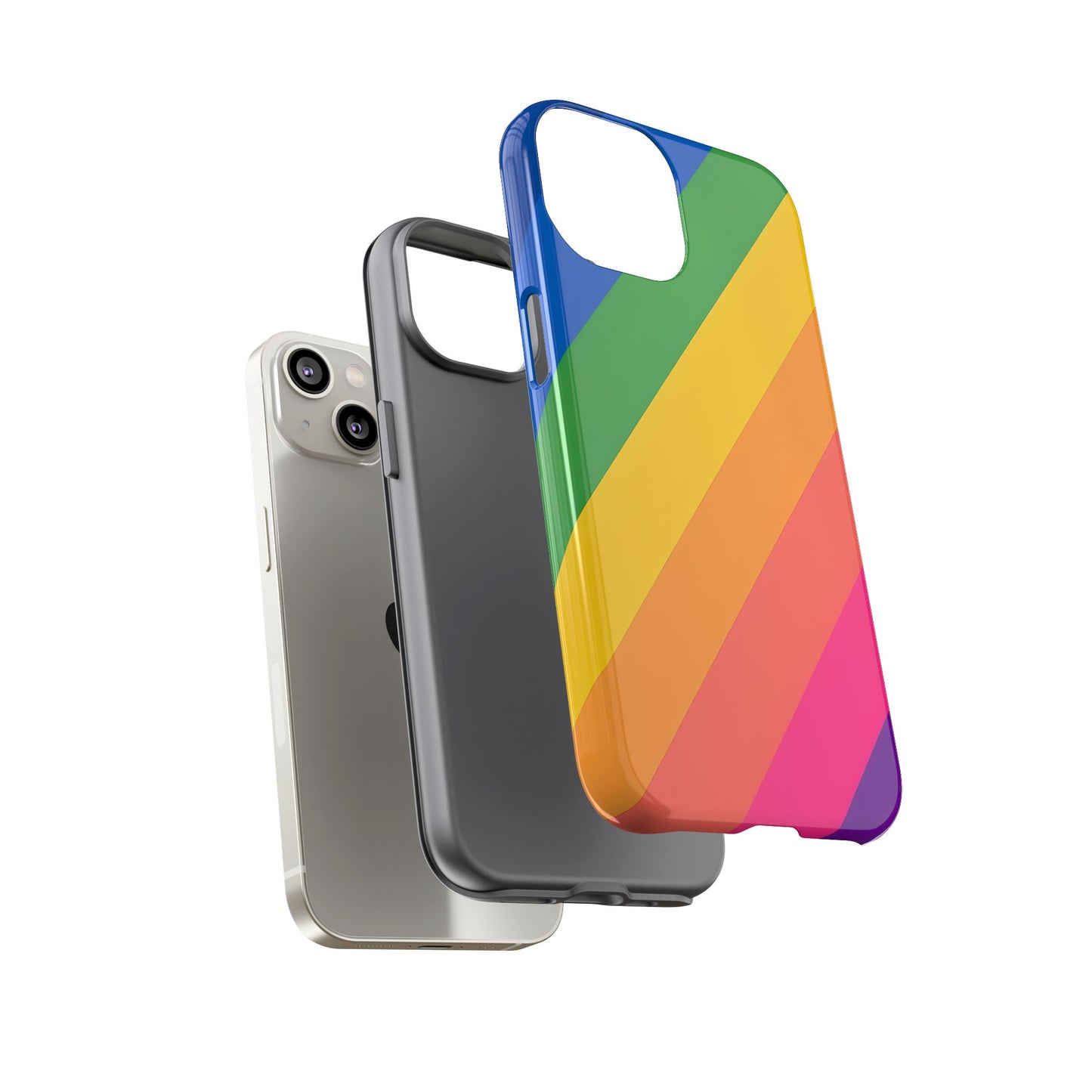 Vibrant Rainbow Phone Case - Tough & Stylish