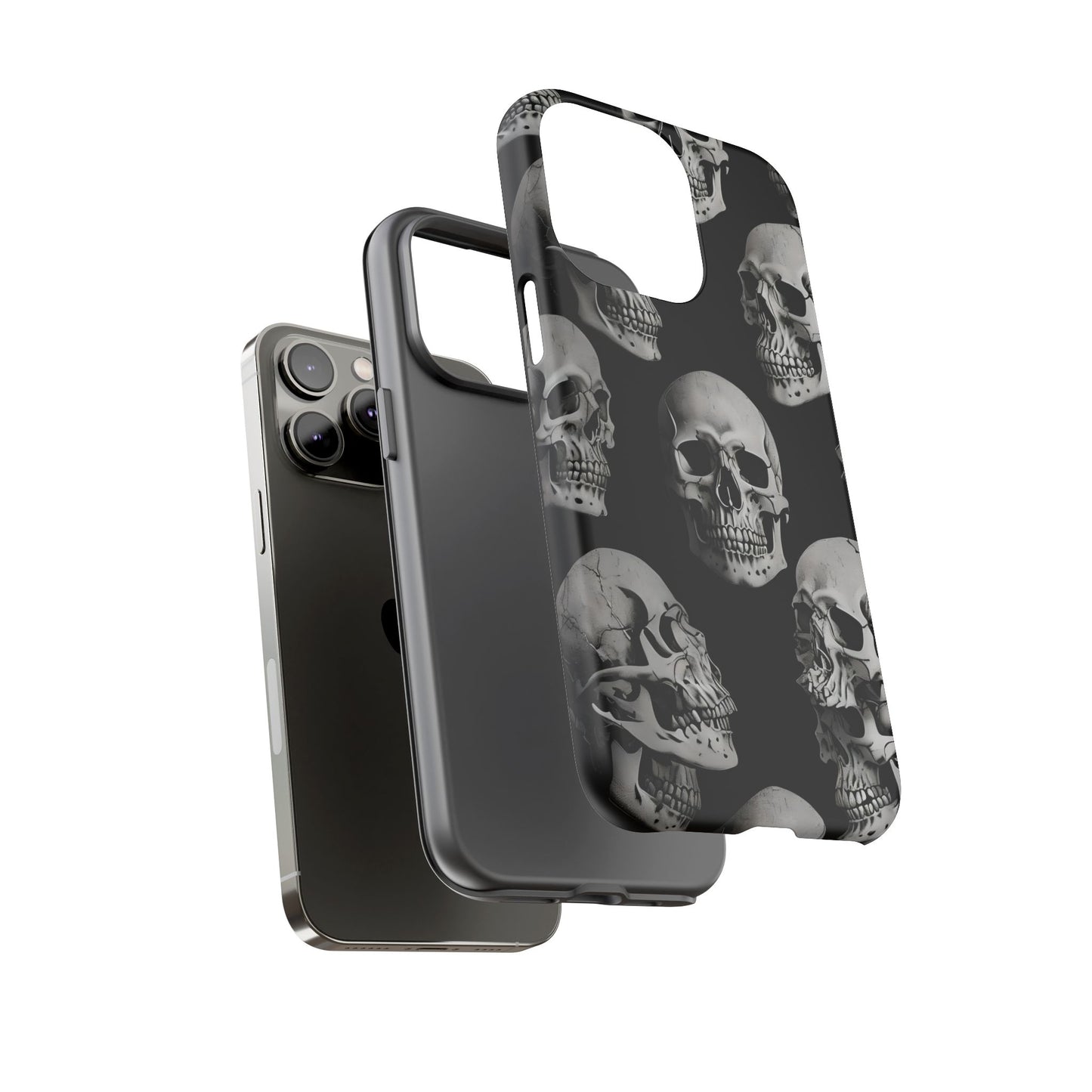 Skull Print Phone Case - Tough Cases for Bold Style