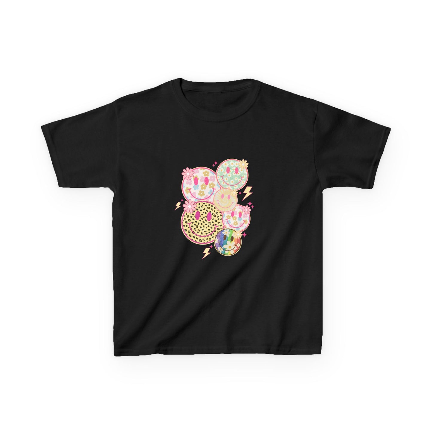 Kids Smiley Face Tee - Fun & Colorful Heavy Cotton™ Shirt