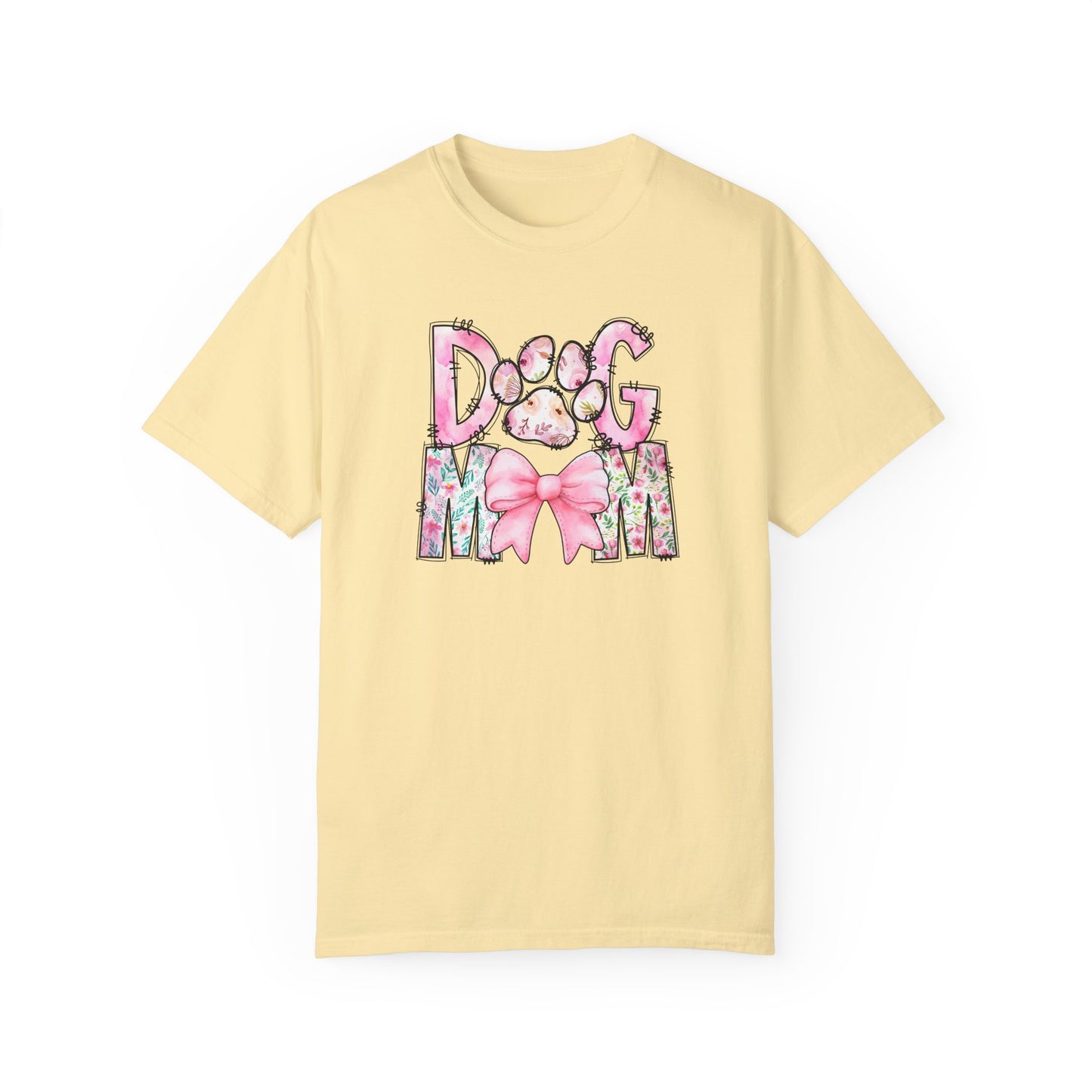 Cute Dog Mom T-Shirt | Garment-Dyed Unisex Tee for Dog Lovers