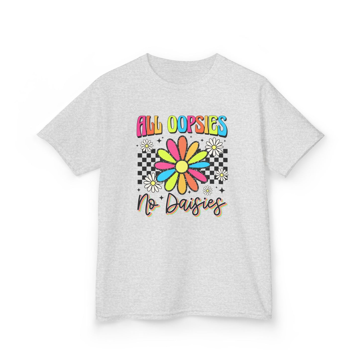 Colorful Kids Tee - 'All Oopsies No Daisies'