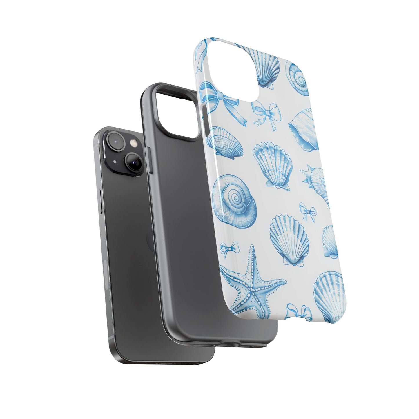 Coquette-Coastal Ocean-Themed Phone Case - Seashell and Starfish Design