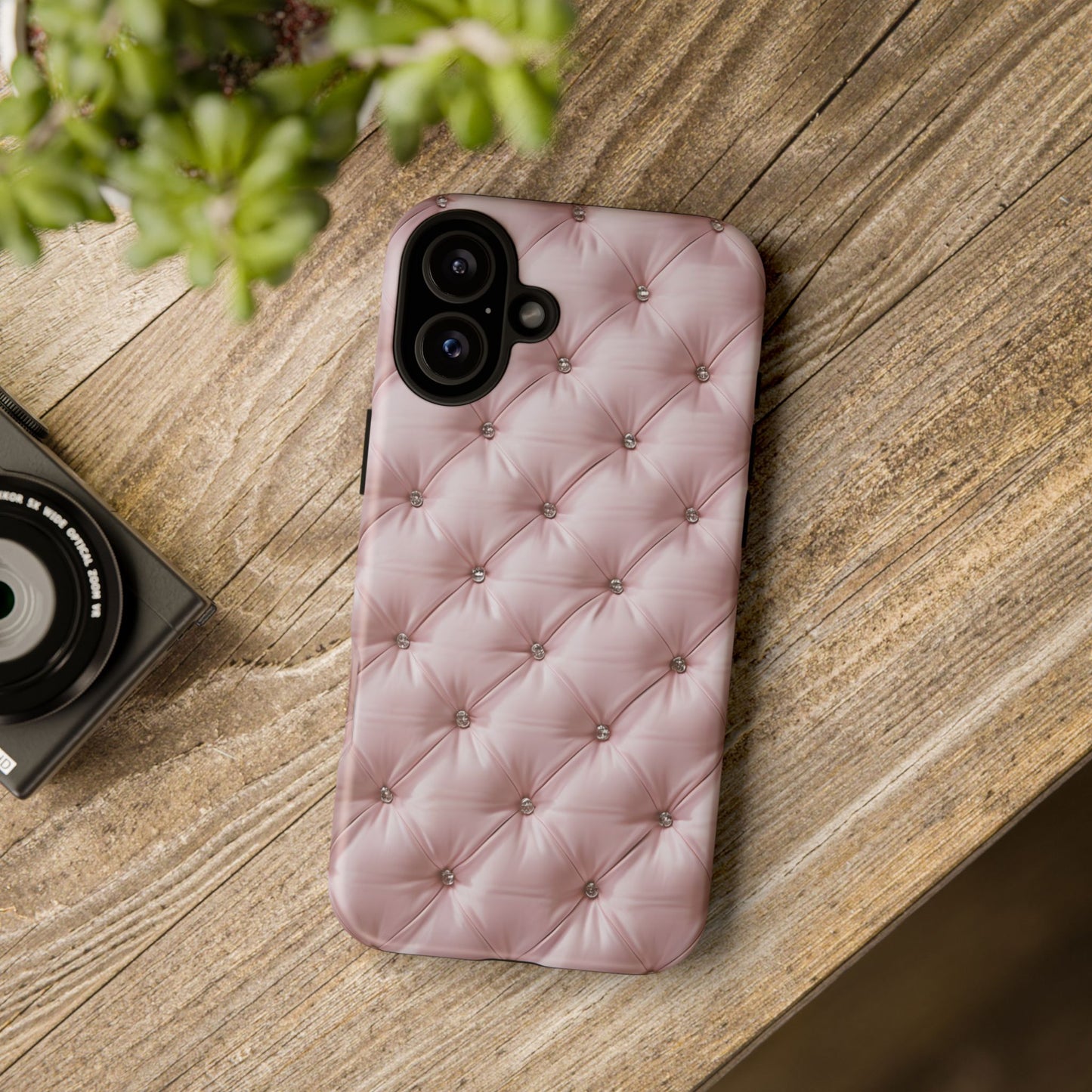 Luxury Pink Quilted Phone Case - Tough Cases for Stylish Protection