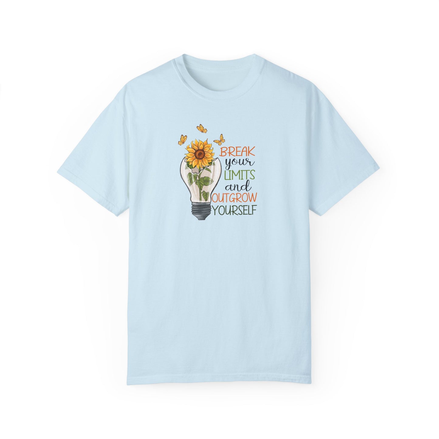 Inspiring Unisex T-Shirt - "Break Your Limits" Floral Design
