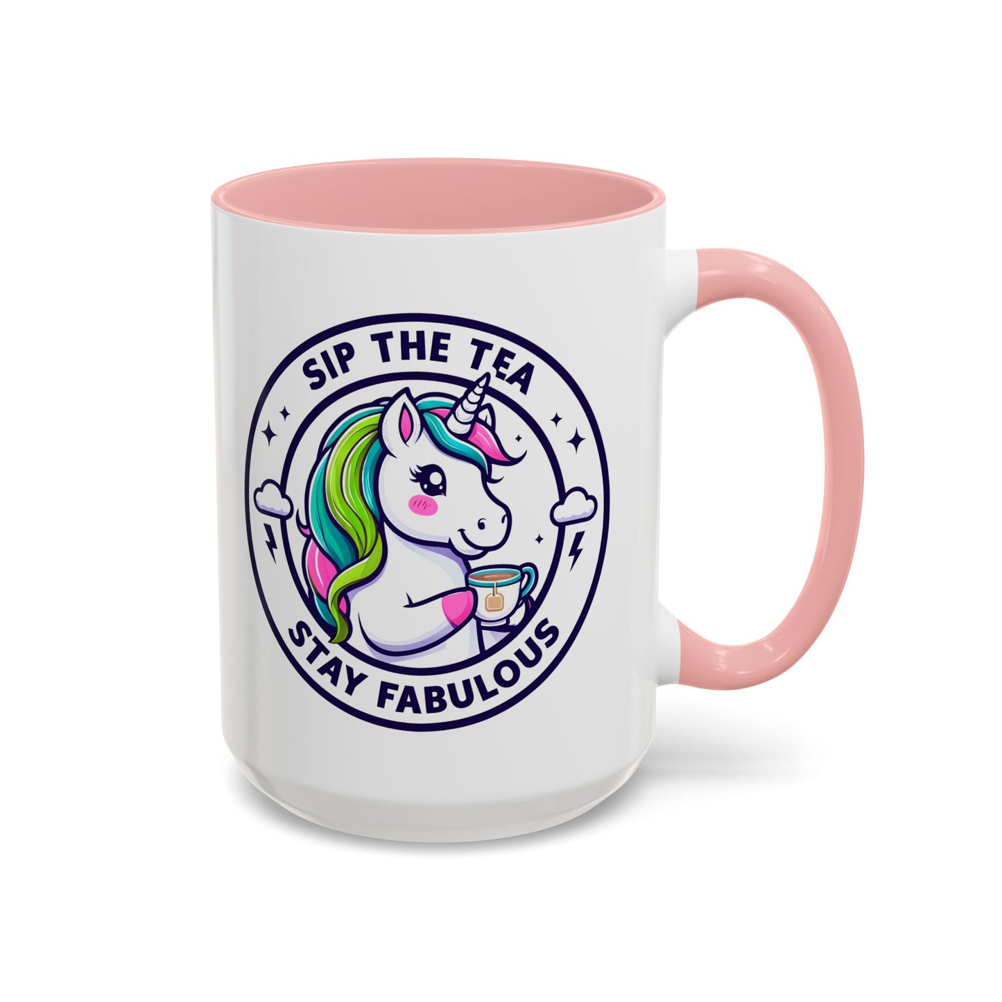 Unicorn Accent Coffee Mug - Sip the Tea, Stay Fabulous - Fun Gift for Unicorn Lovers