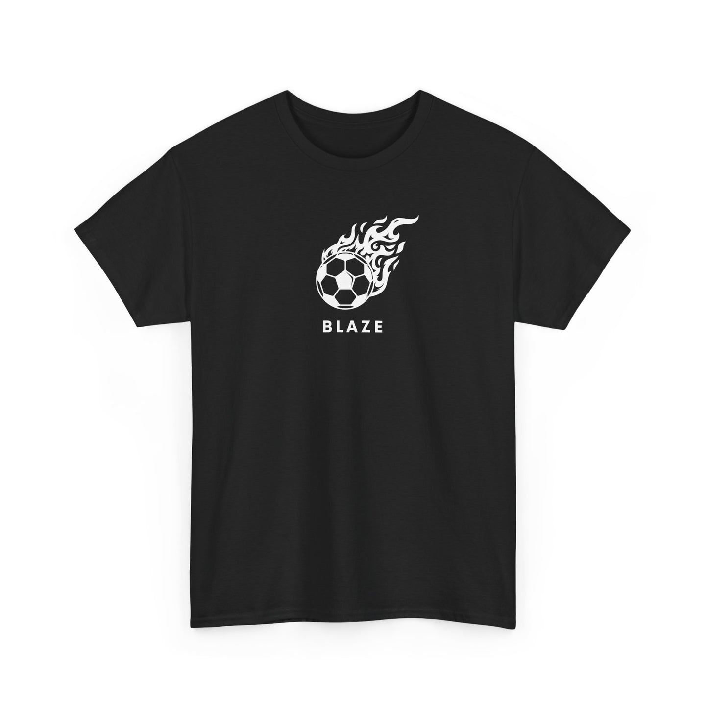 Personalized Blaze Soccer Tee - Unisex Heavy Cotton Shirt