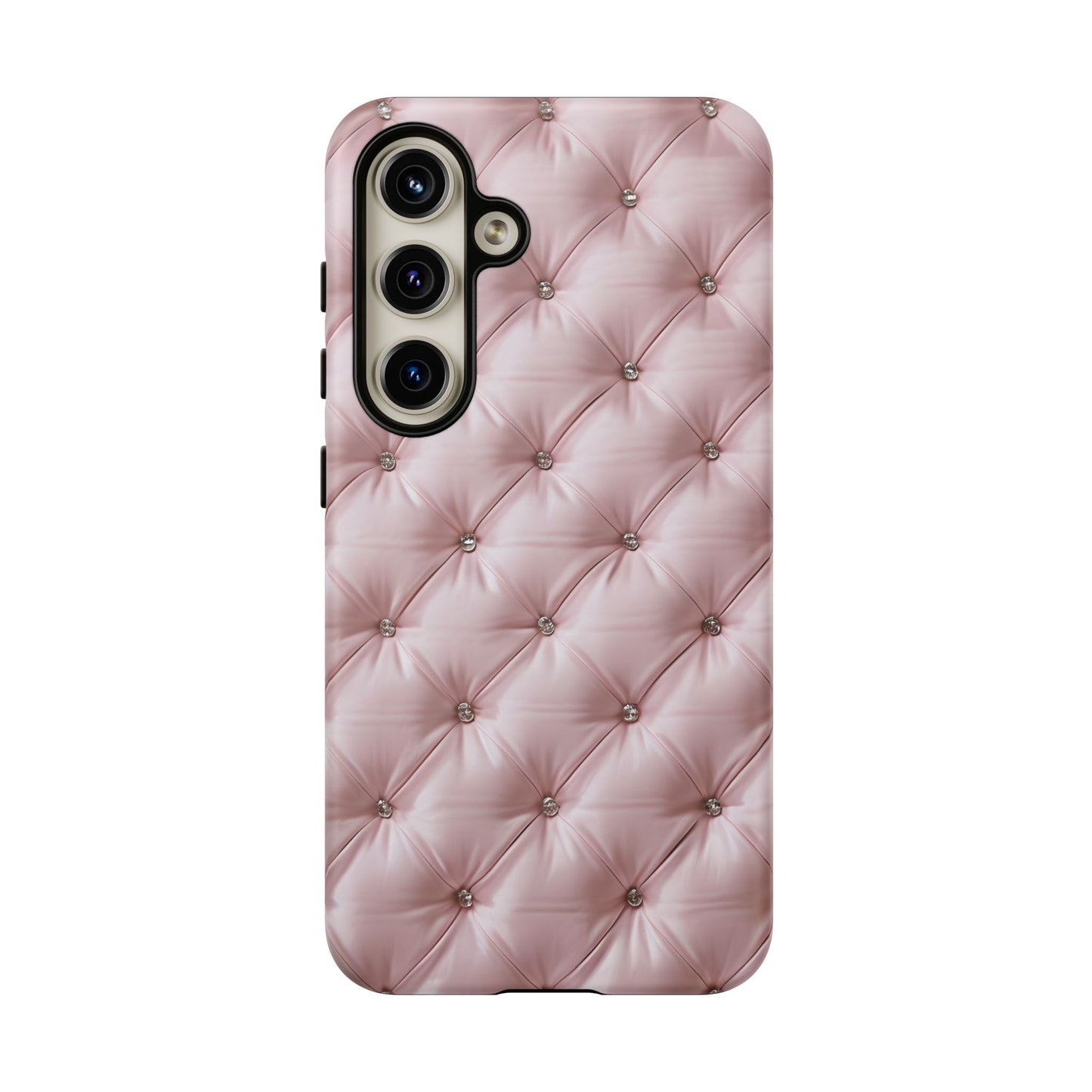 Luxury Pink Quilted Phone Case - Tough Cases for Stylish Protection
