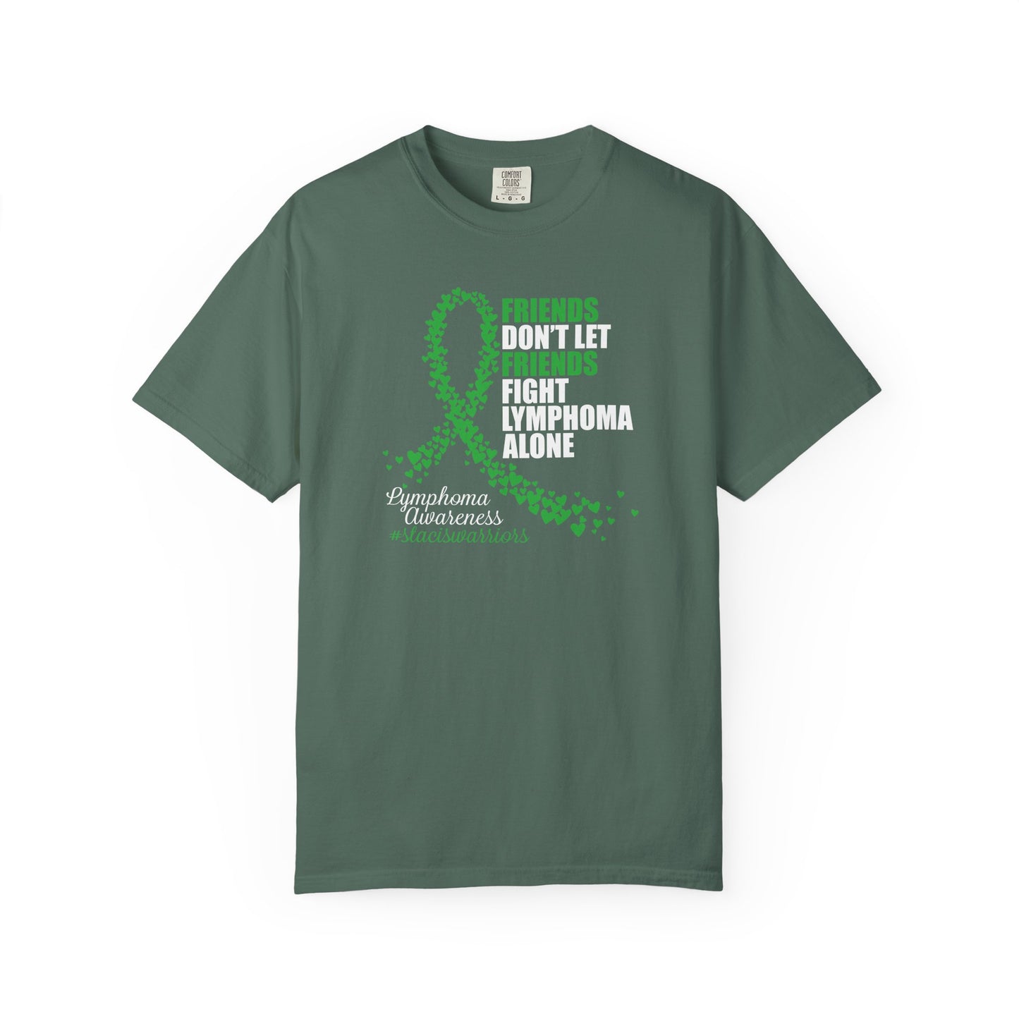 Supportive Lymphoma Awareness T-Shirt, Comfort Tee, Unisex Gift, Pink Ribbon Shirt, Friendship Tee, Cancer Awareness