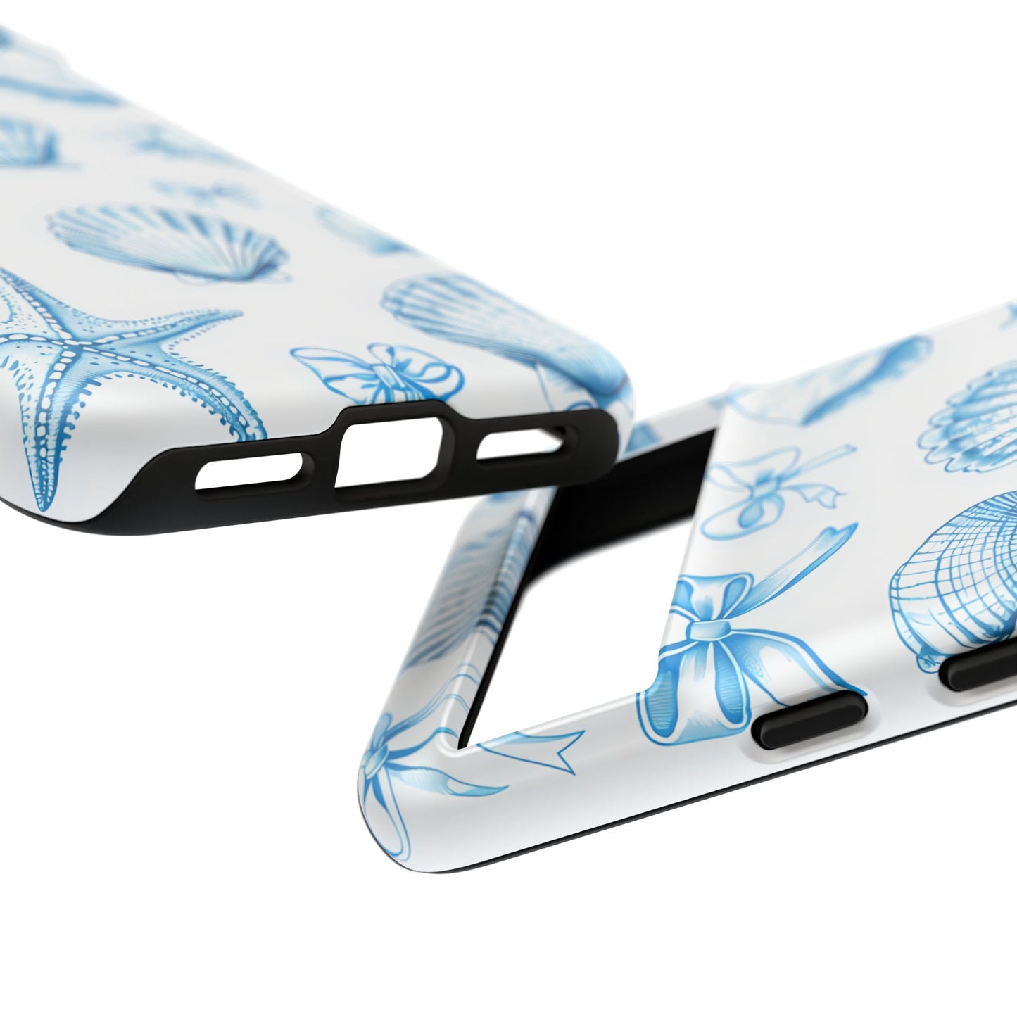 Coquette-Coastal Ocean-Themed Phone Case - Seashell and Starfish Design