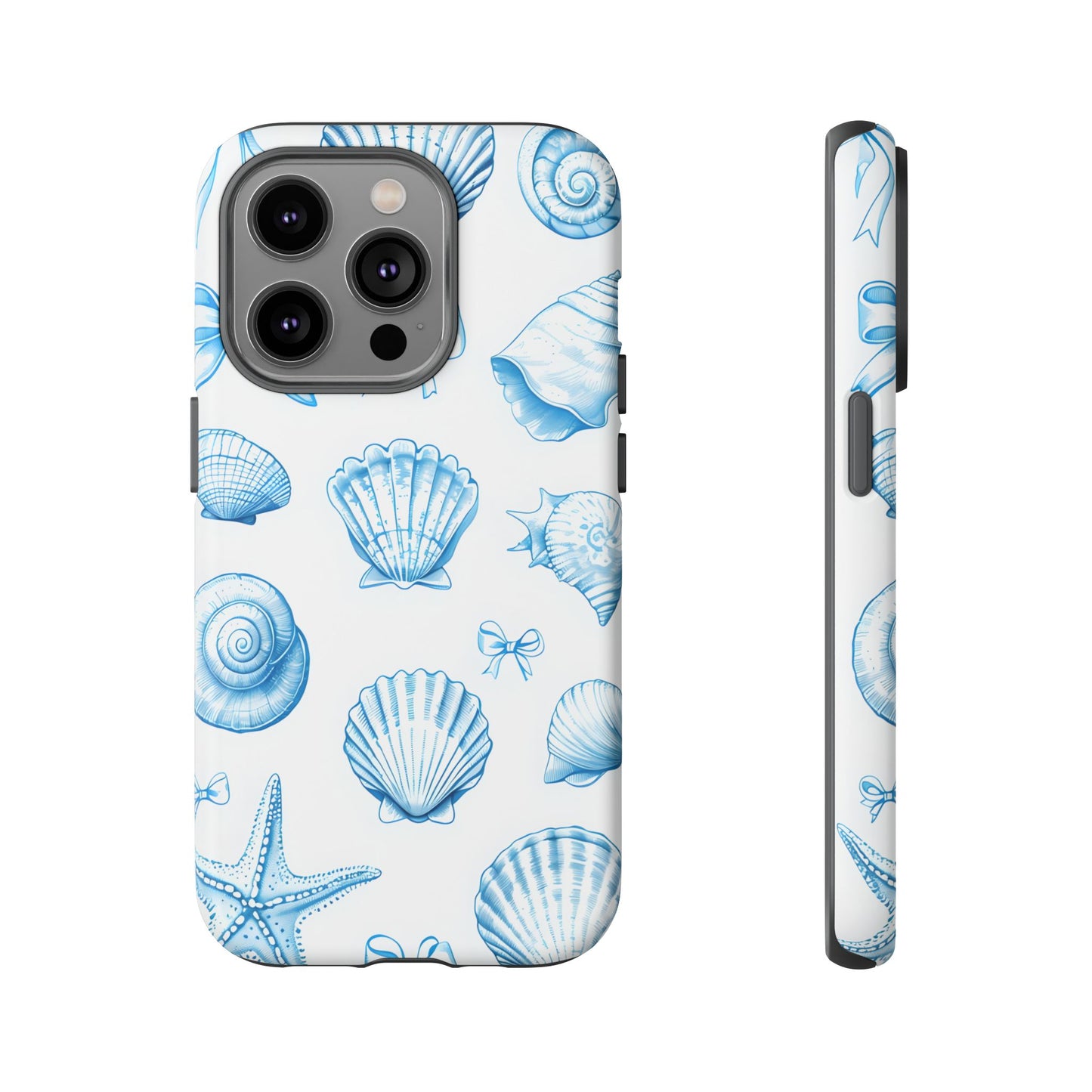 Coquette-Coastal Ocean-Themed Phone Case - Seashell and Starfish Design