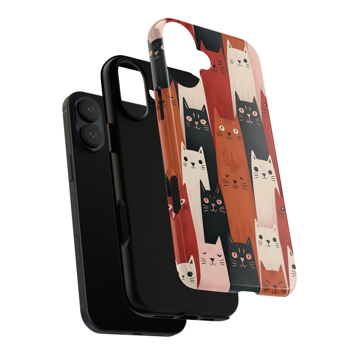 Playful Cat Phone Case - Tough & Stylish Purrfect for Cat Lovers