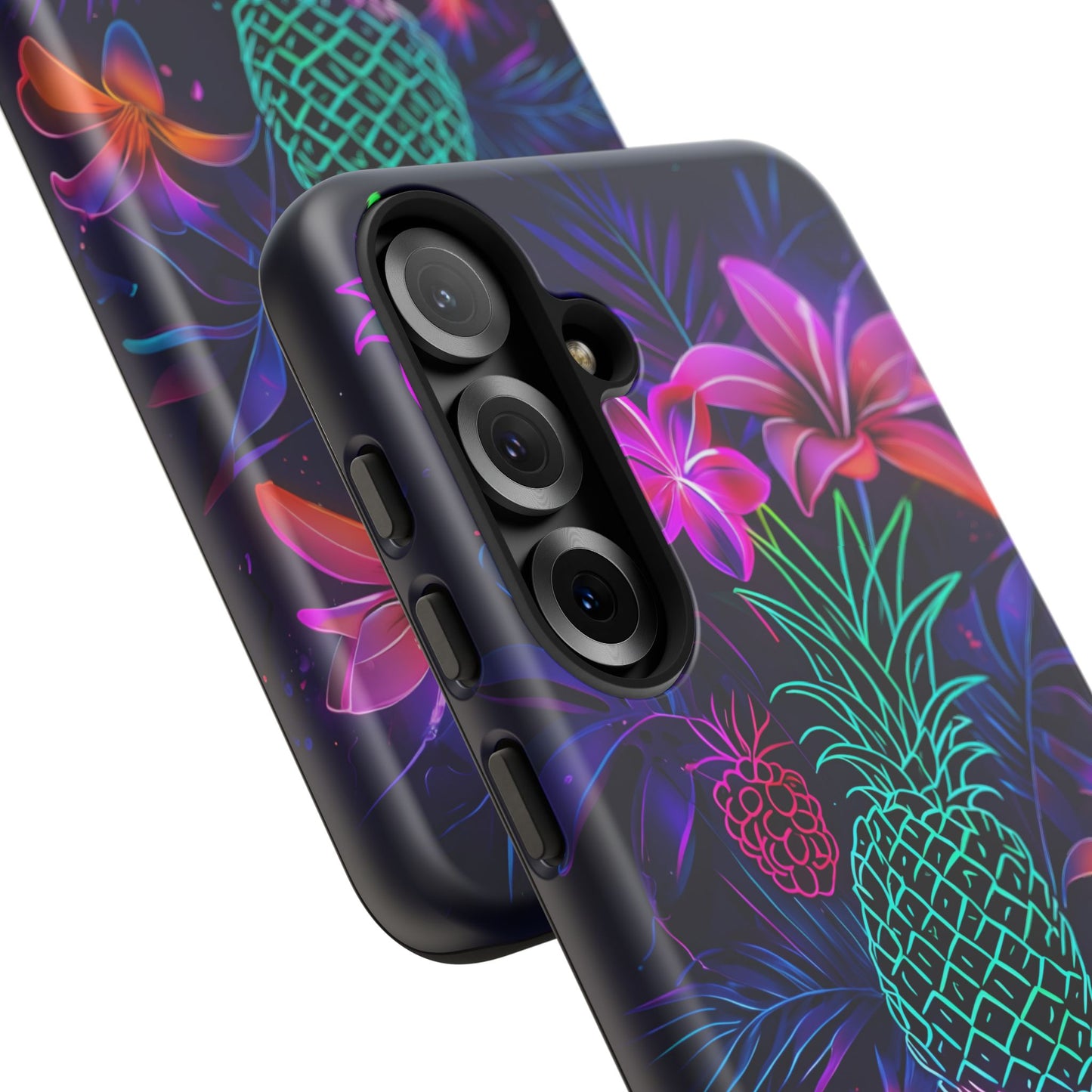 Tough Cases - Tropical Neon Floral iPhone Case