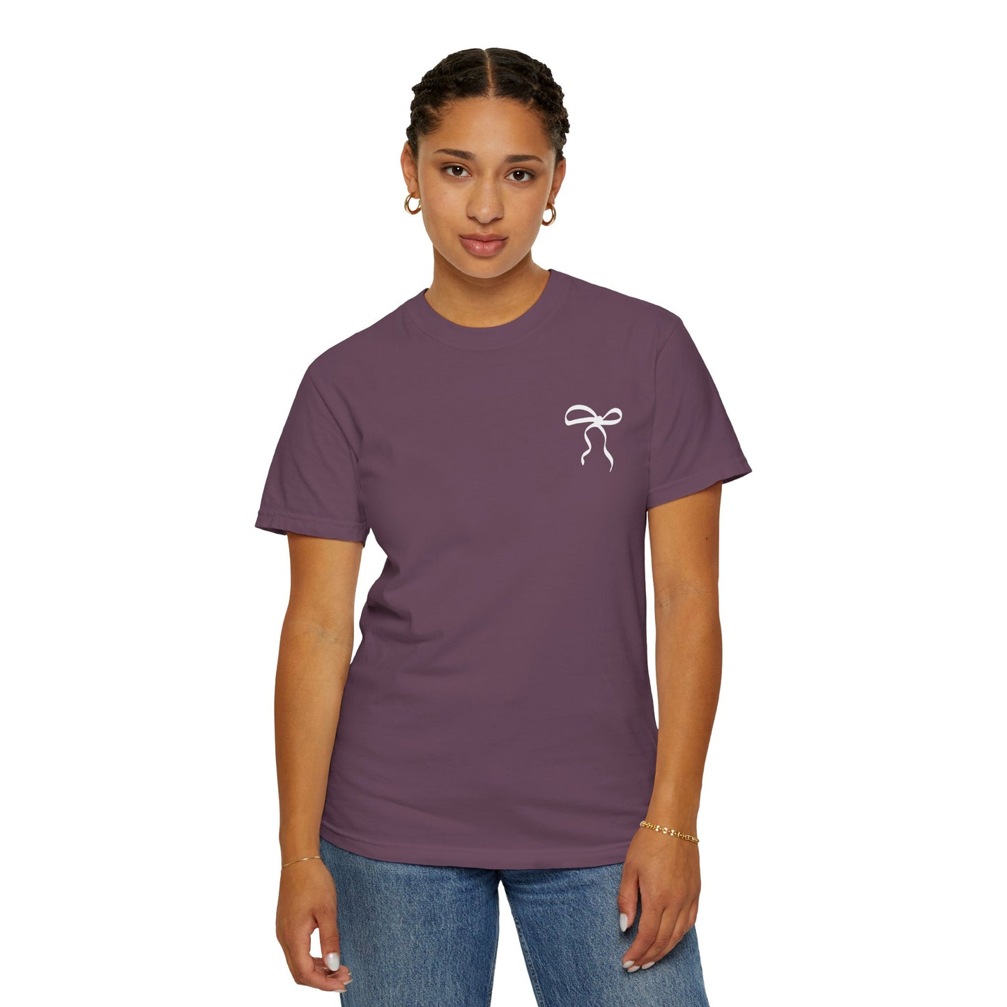 Inspirational T-Shirt with Bow Design – "But God"