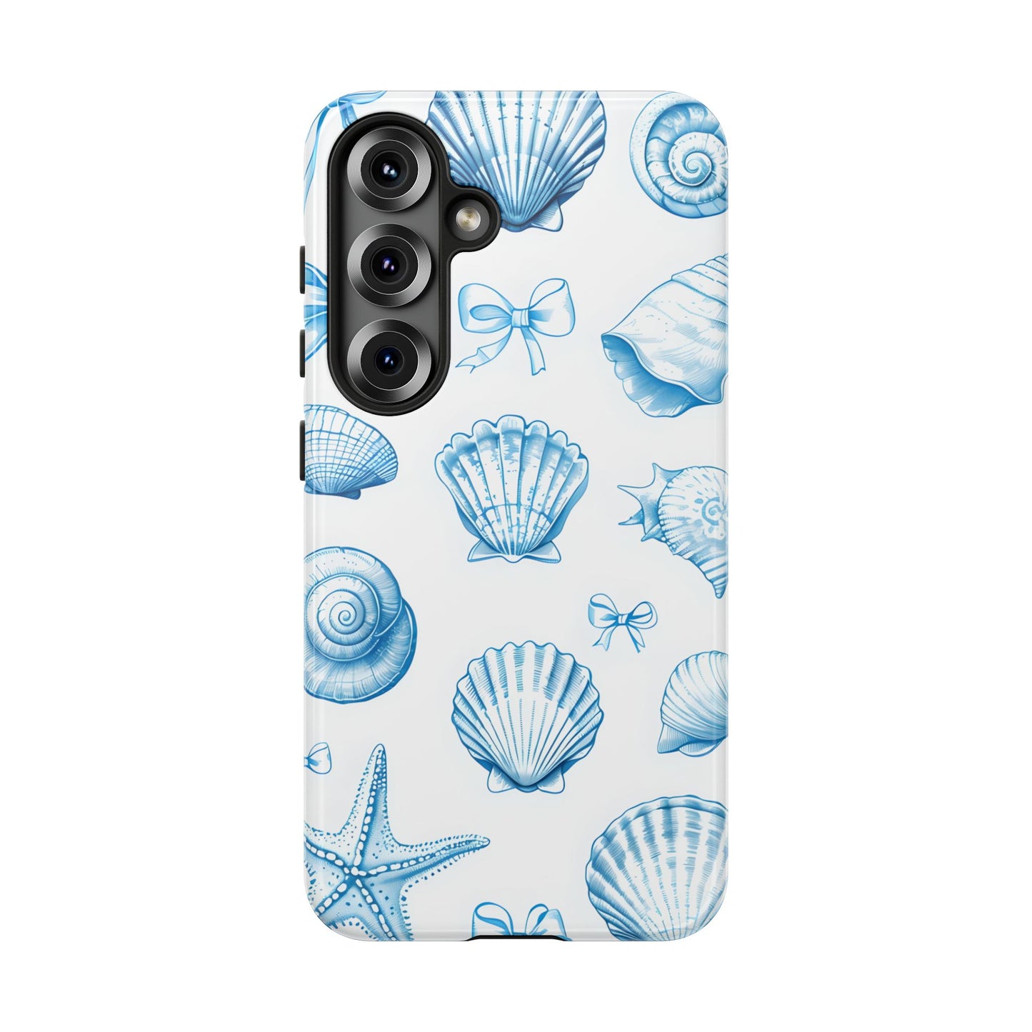 Coquette-Coastal Ocean-Themed Phone Case - Seashell and Starfish Design