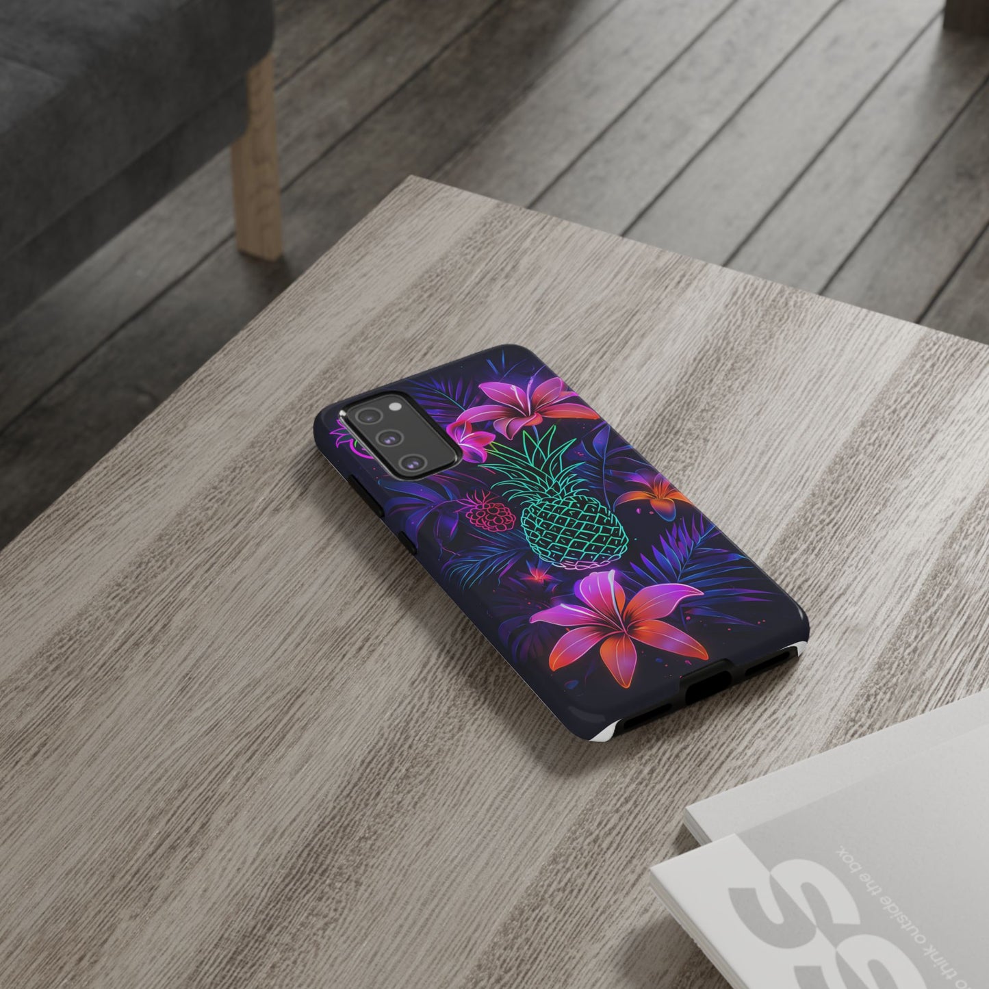 Tough Cases - Tropical Neon Floral iPhone Case