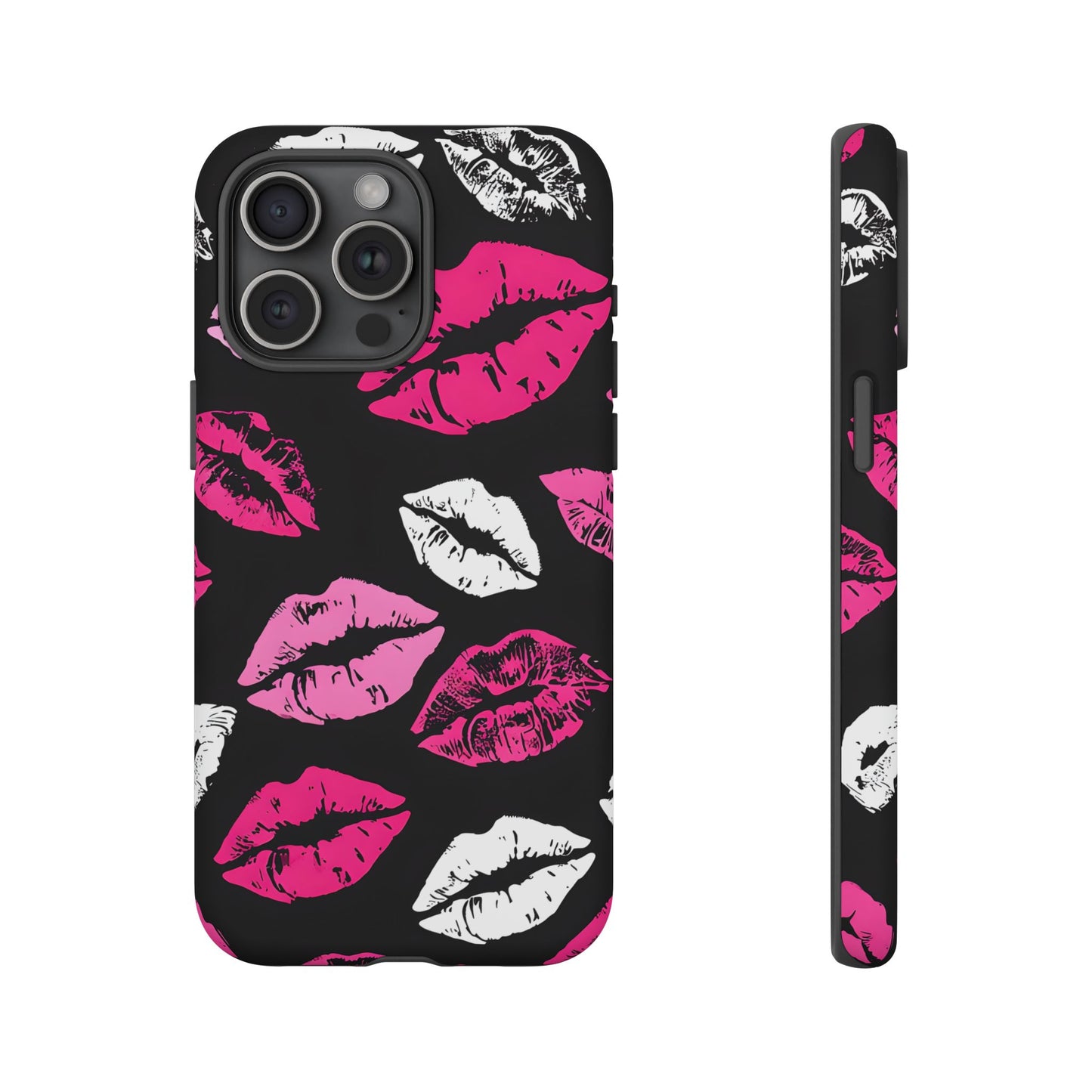 Lips Print iPhone Case - Stylish Tough Phone Cover