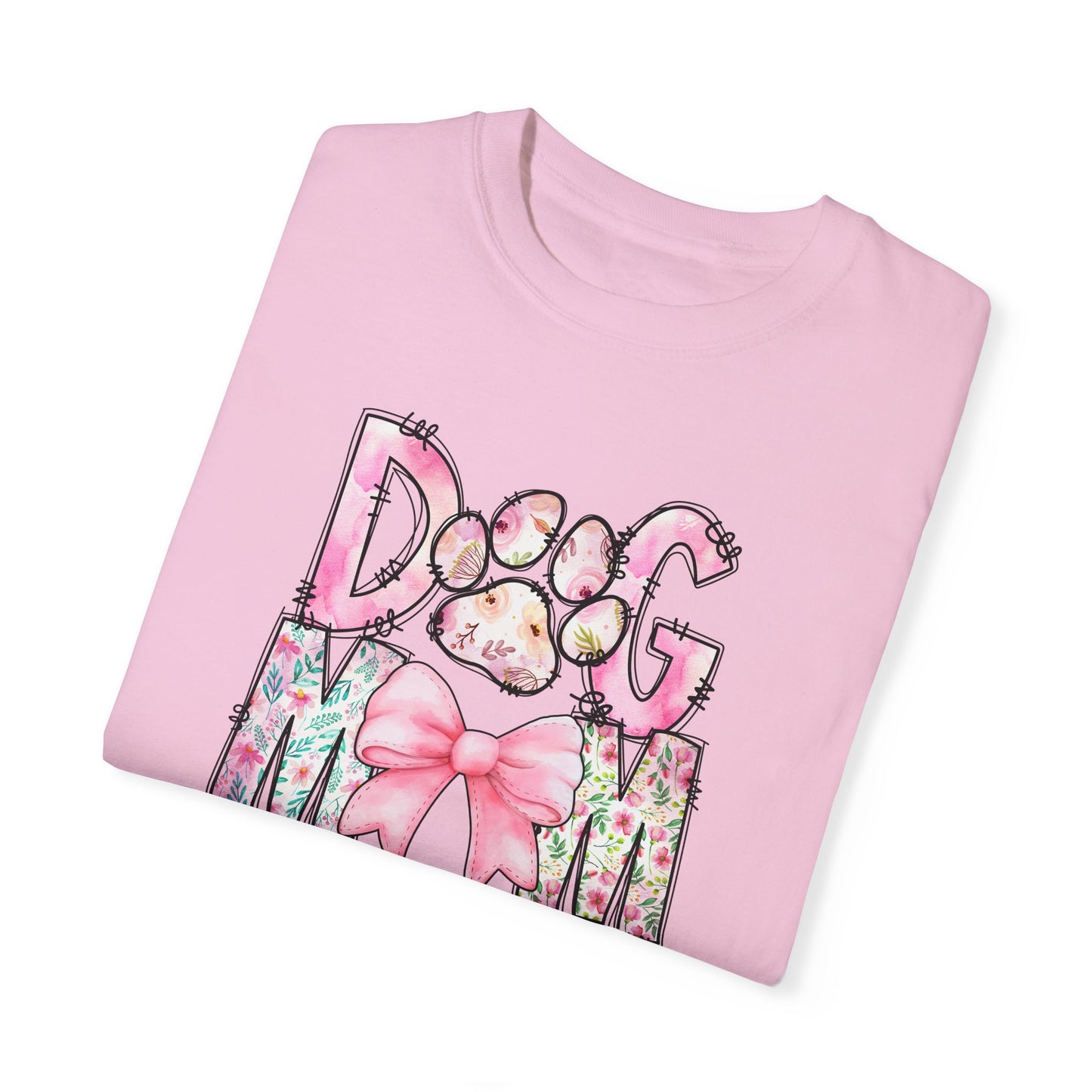 Cute Dog Mom T-Shirt | Garment-Dyed Unisex Tee for Dog Lovers