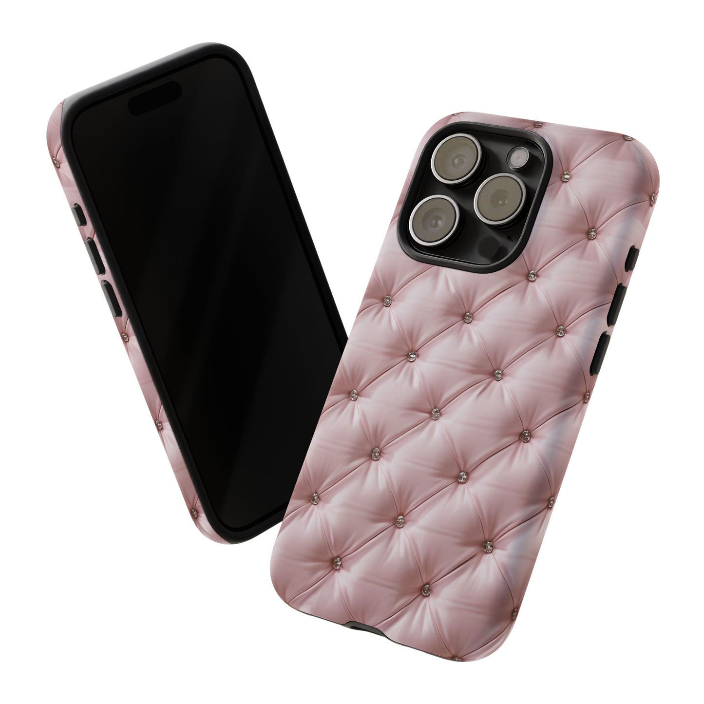 Luxury Pink Quilted Phone Case - Tough Cases for Stylish Protection