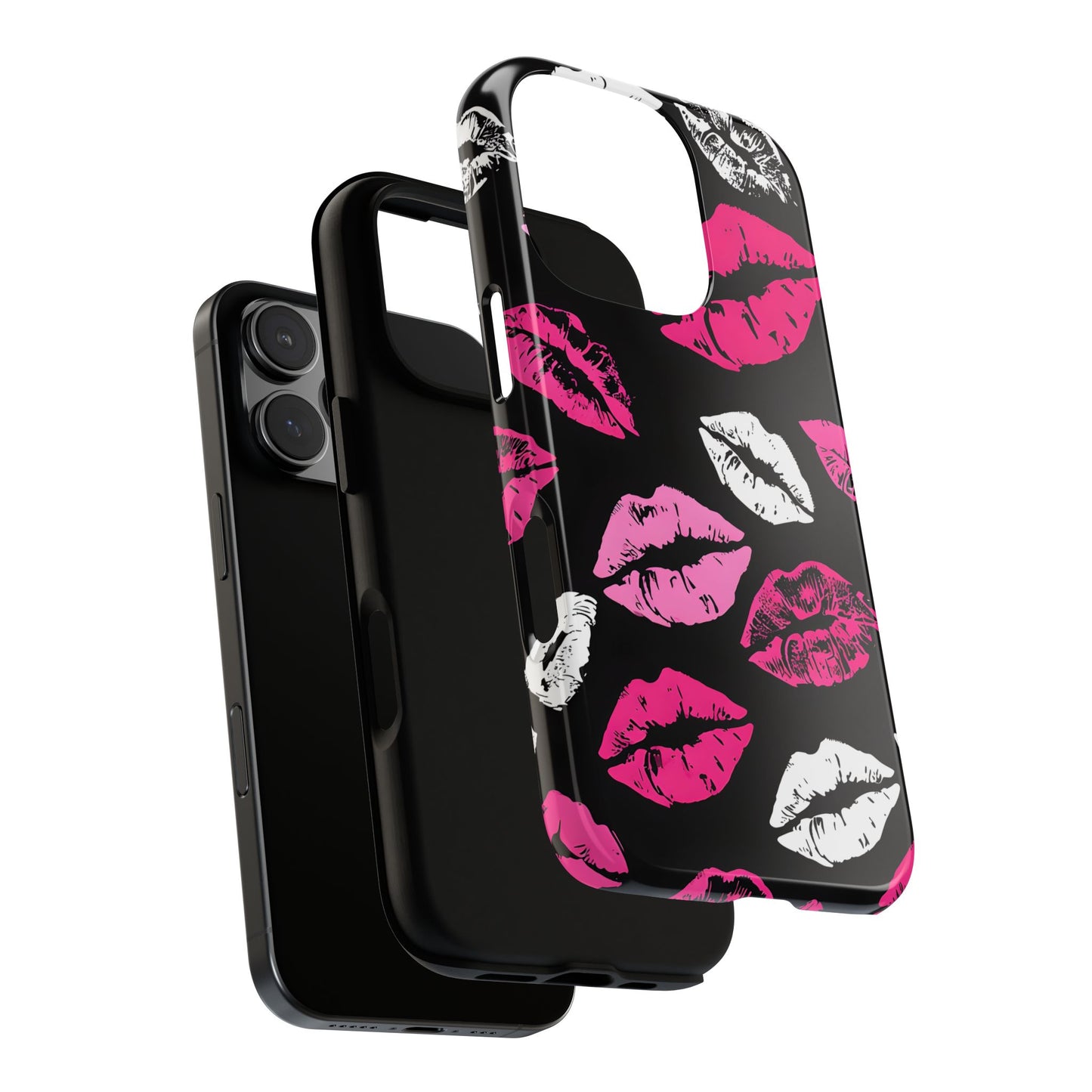 Lips Print iPhone Case - Stylish Tough Phone Cover