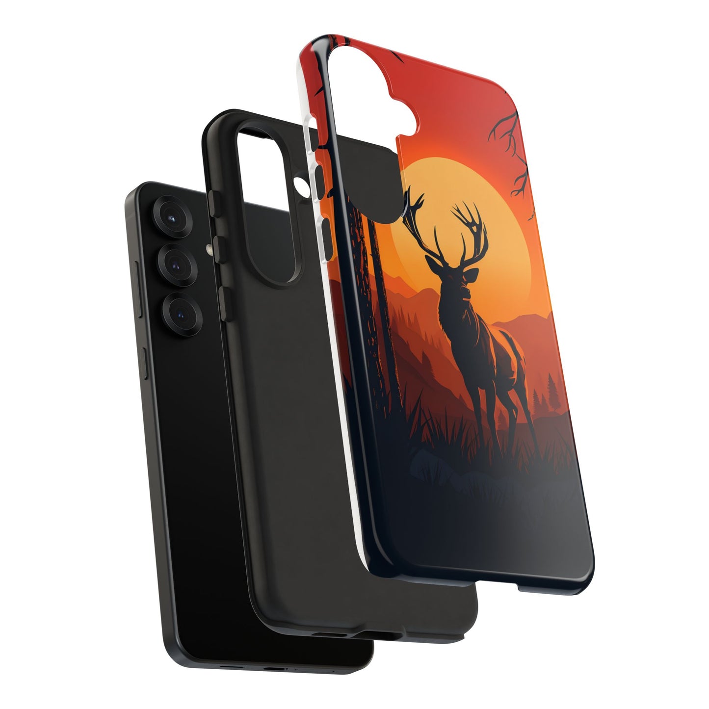 Wildlife Phone Case - Stag and Sunset Design for Nature Lovers