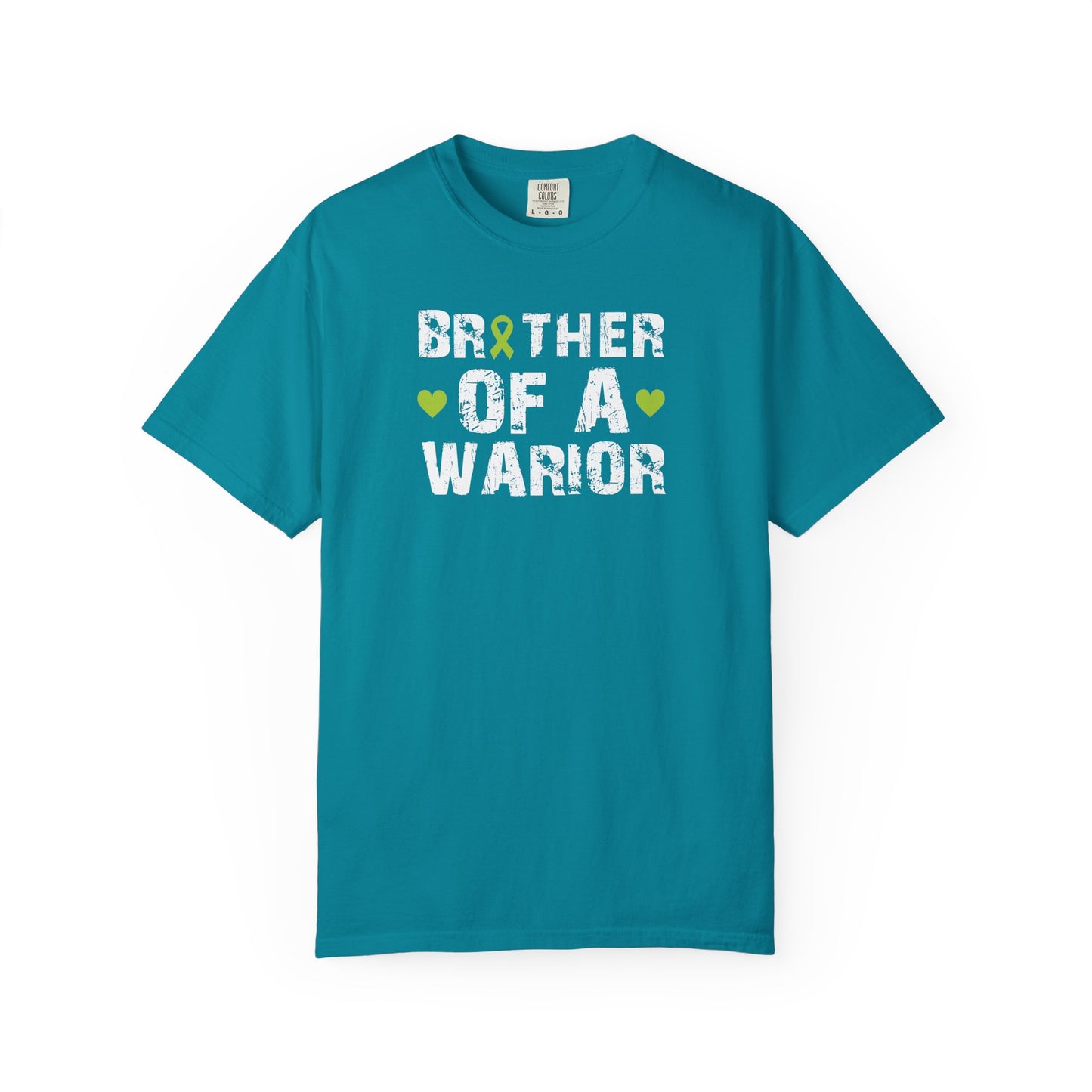 Brother of a Warrior T-Shirt, Garment-Dyed Tee, Support Cancer Awareness, Unisex Shirt, Gift for Brothers, Comfortable Everyday Wear