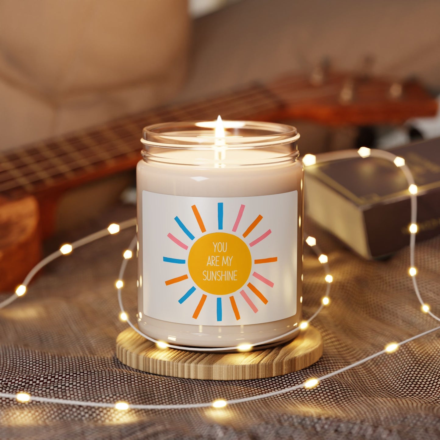 You Are My Sunshine Scented Soy Candle - Cheerful 9oz Home Fragrance