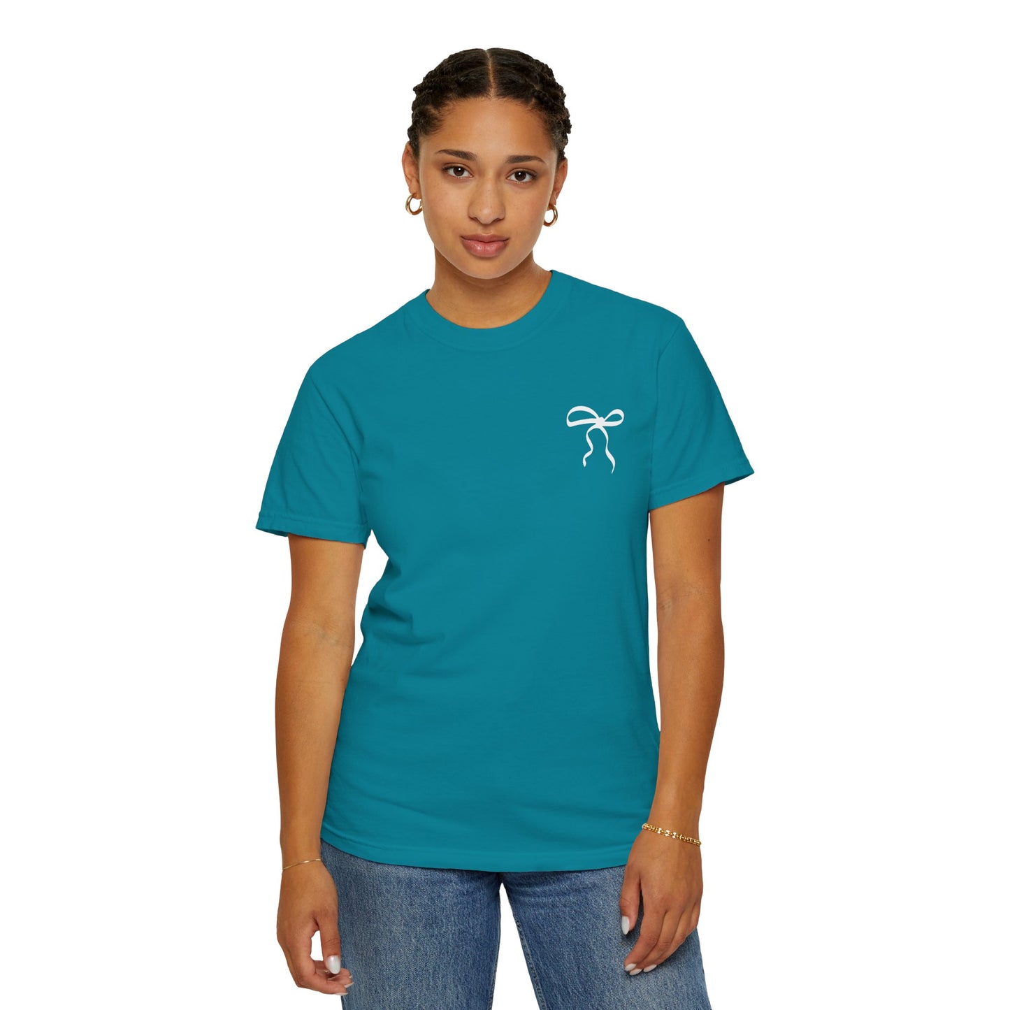Inspirational T-Shirt with Bow Design – "But God"