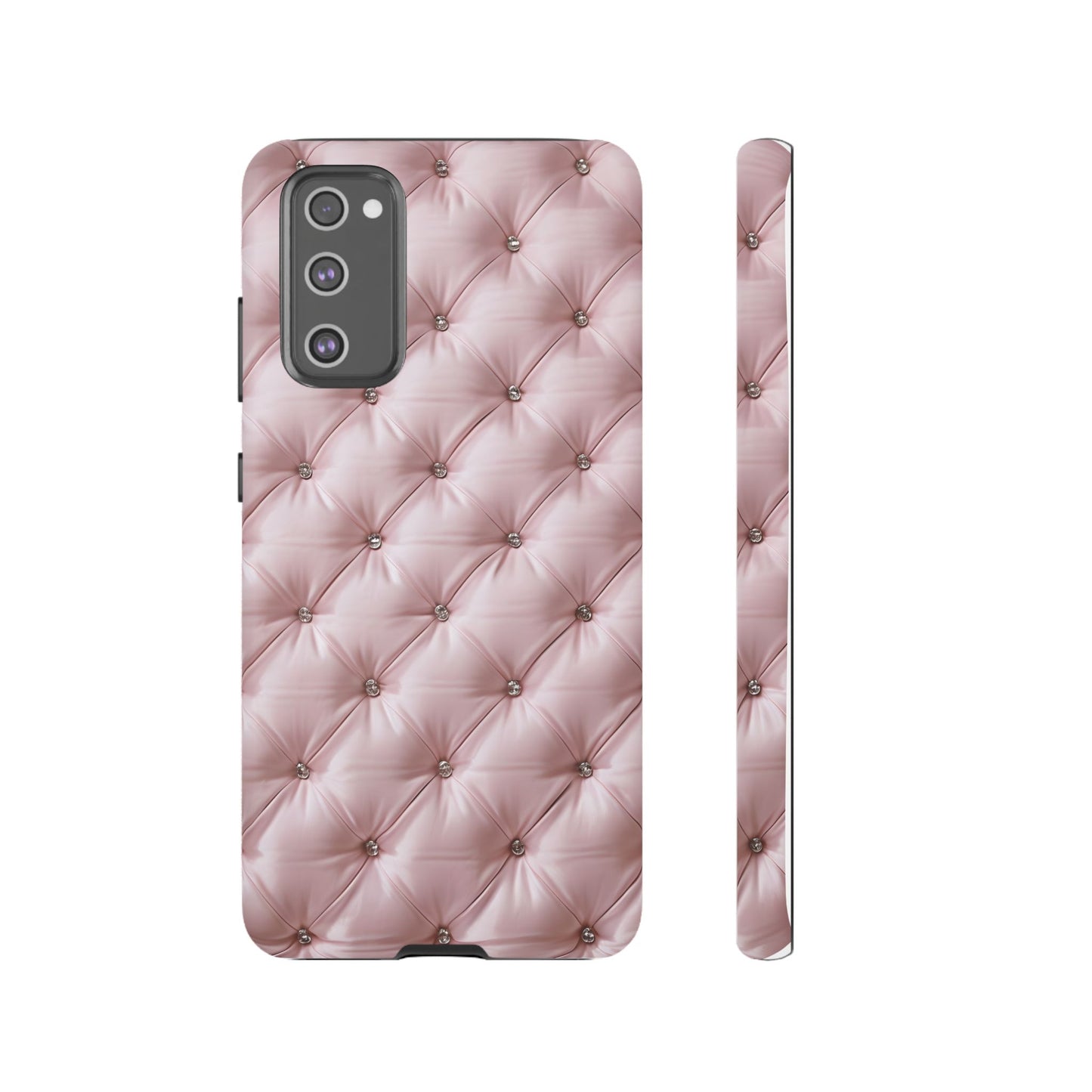 Luxury Pink Quilted Phone Case - Tough Cases for Stylish Protection