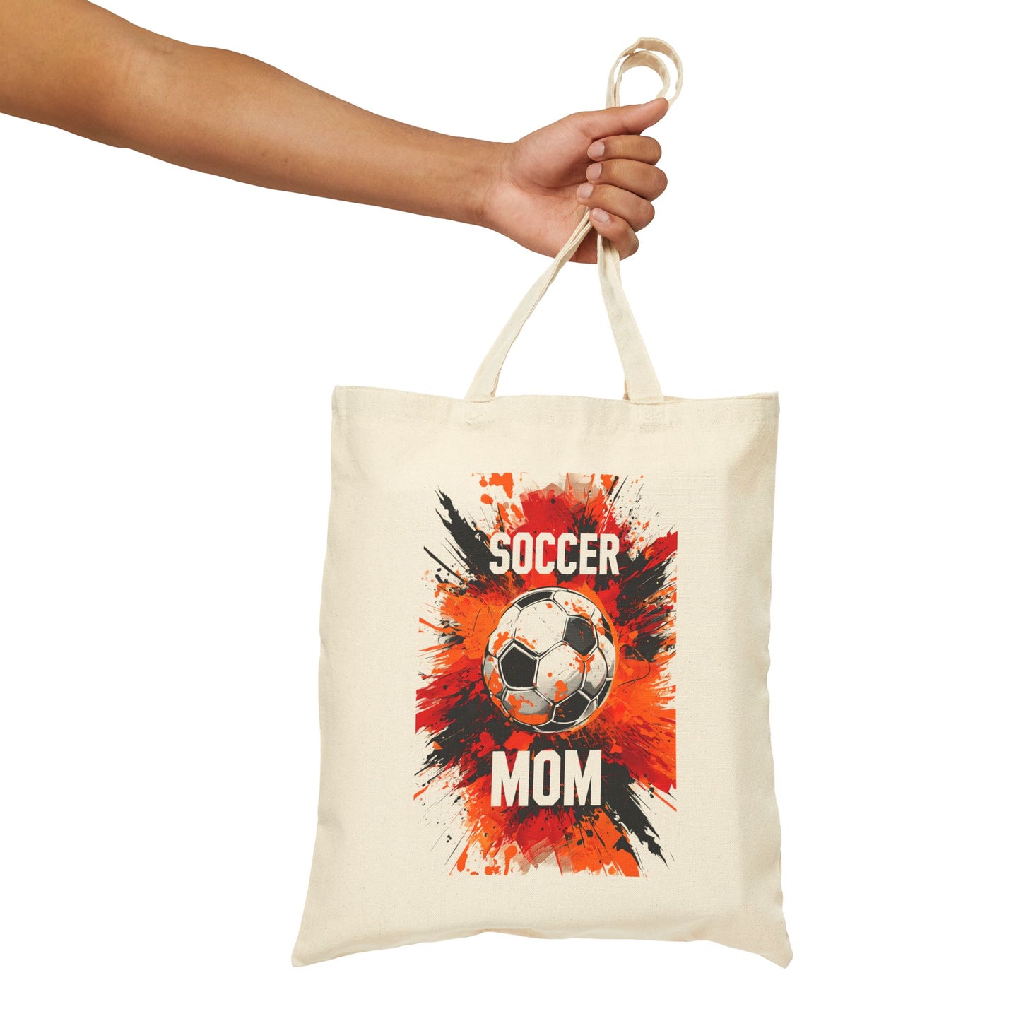 Soccer Mom Cotton Canvas Tote Bag - Perfect for Game Days
