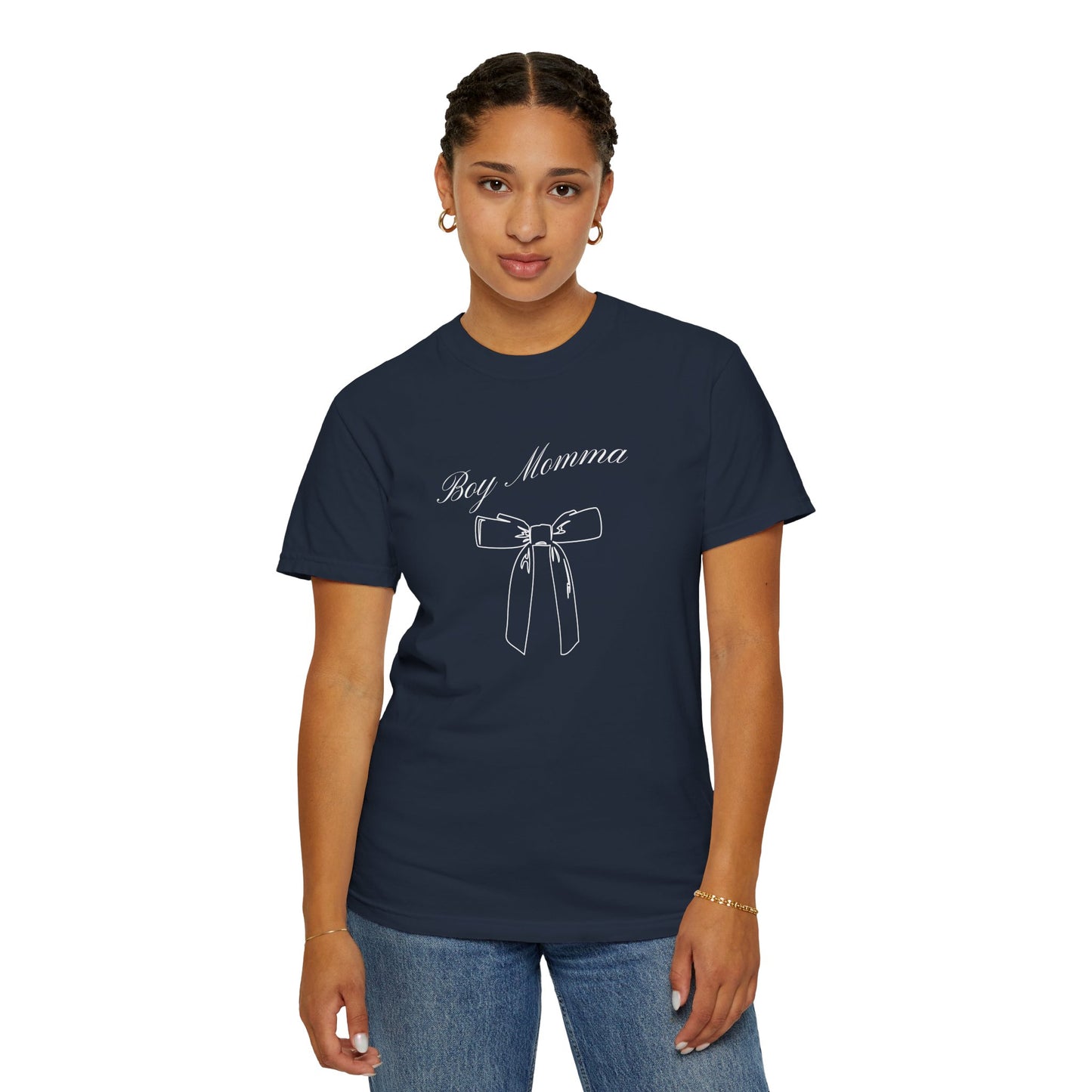 Boy Momma Garment-Dyed Unisex T-Shirt - Perfect Gift for Moms