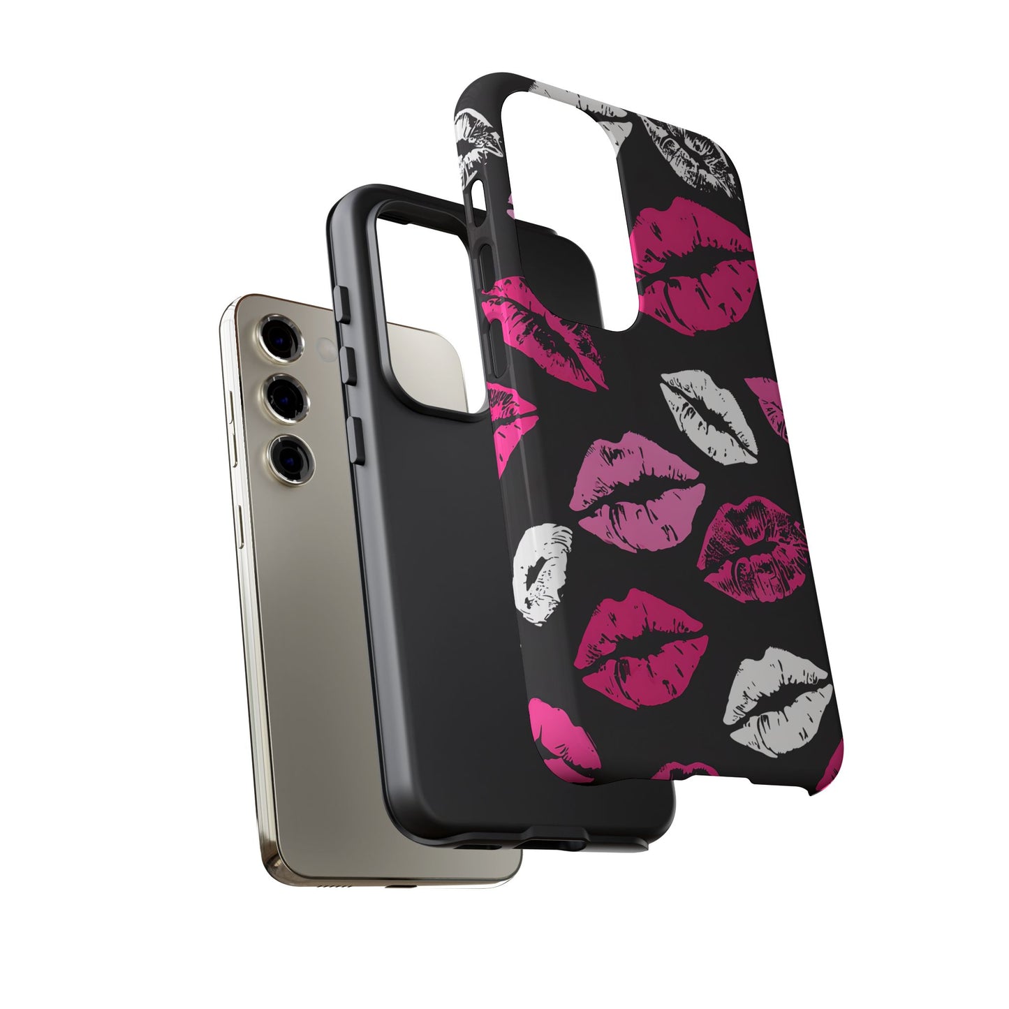 Lips Print iPhone Case - Stylish Tough Phone Cover