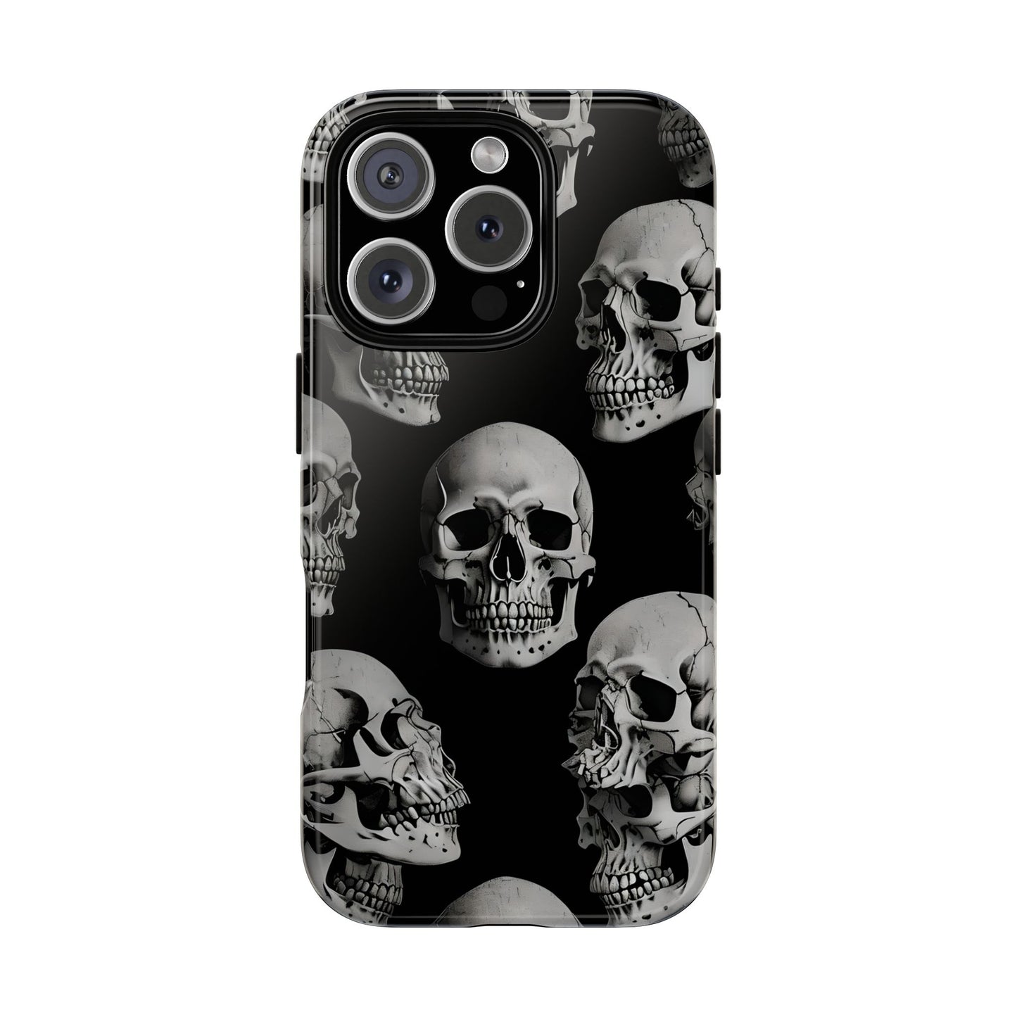 Skull Print Phone Case - Tough Cases for Bold Style