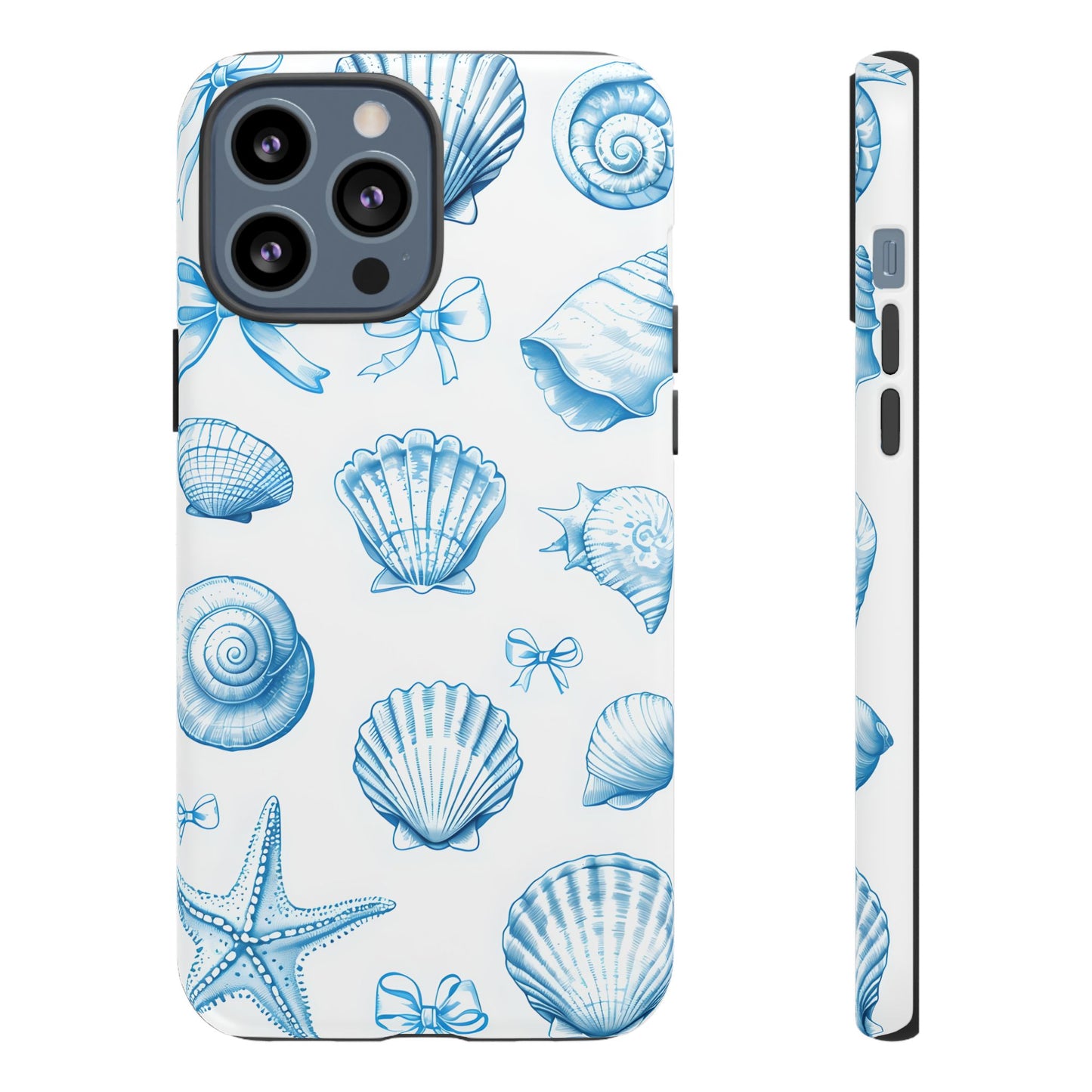 Coquette-Coastal Ocean-Themed Phone Case - Seashell and Starfish Design