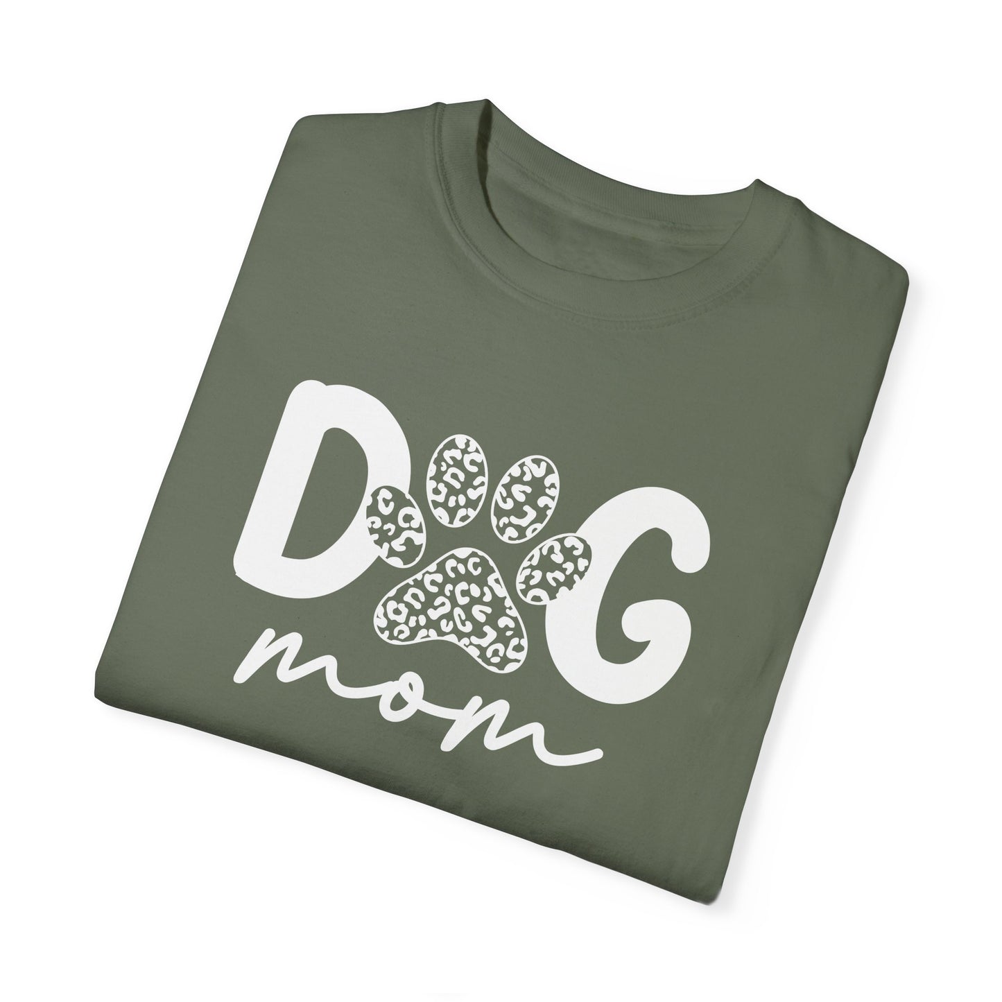 Dog Mom Unisex Garment-Dyed T-Shirt | Cute Pet Lover Tee