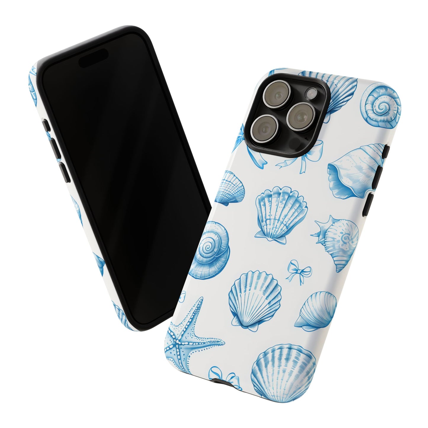 Coquette-Coastal Ocean-Themed Phone Case - Seashell and Starfish Design