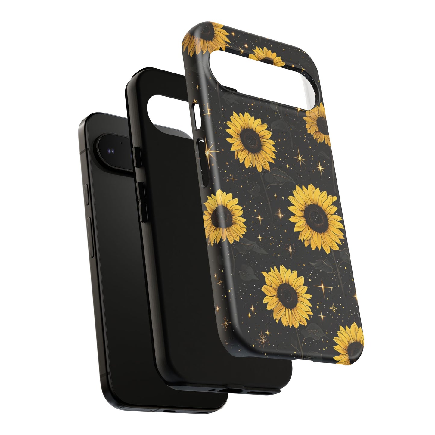 Sunflower Galaxy Tough Case - Durable Phone Cover with Floral Design
