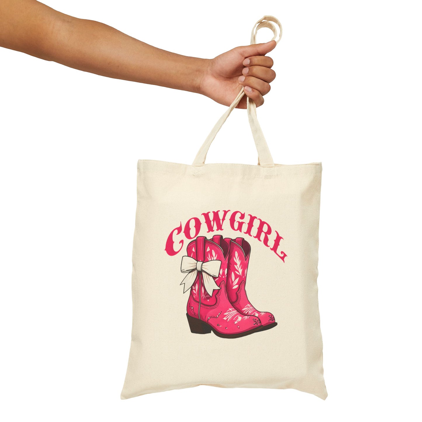 Cowgirl Canvas Tote Bag - Fun Western Style Accessories for Women