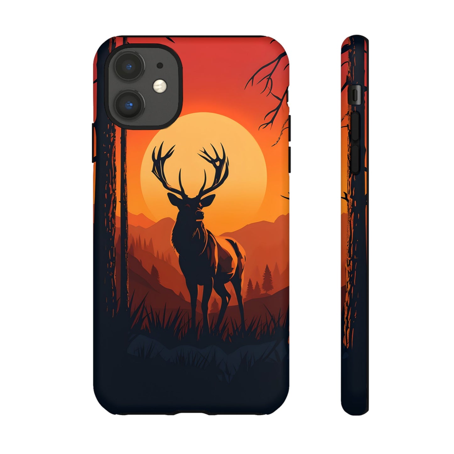 Wildlife Phone Case - Stag and Sunset Design for Nature Lovers