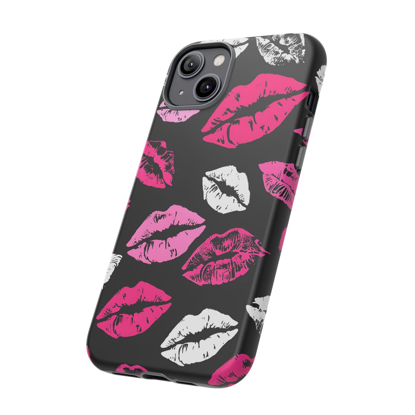 Lips Print iPhone Case - Stylish Tough Phone Cover